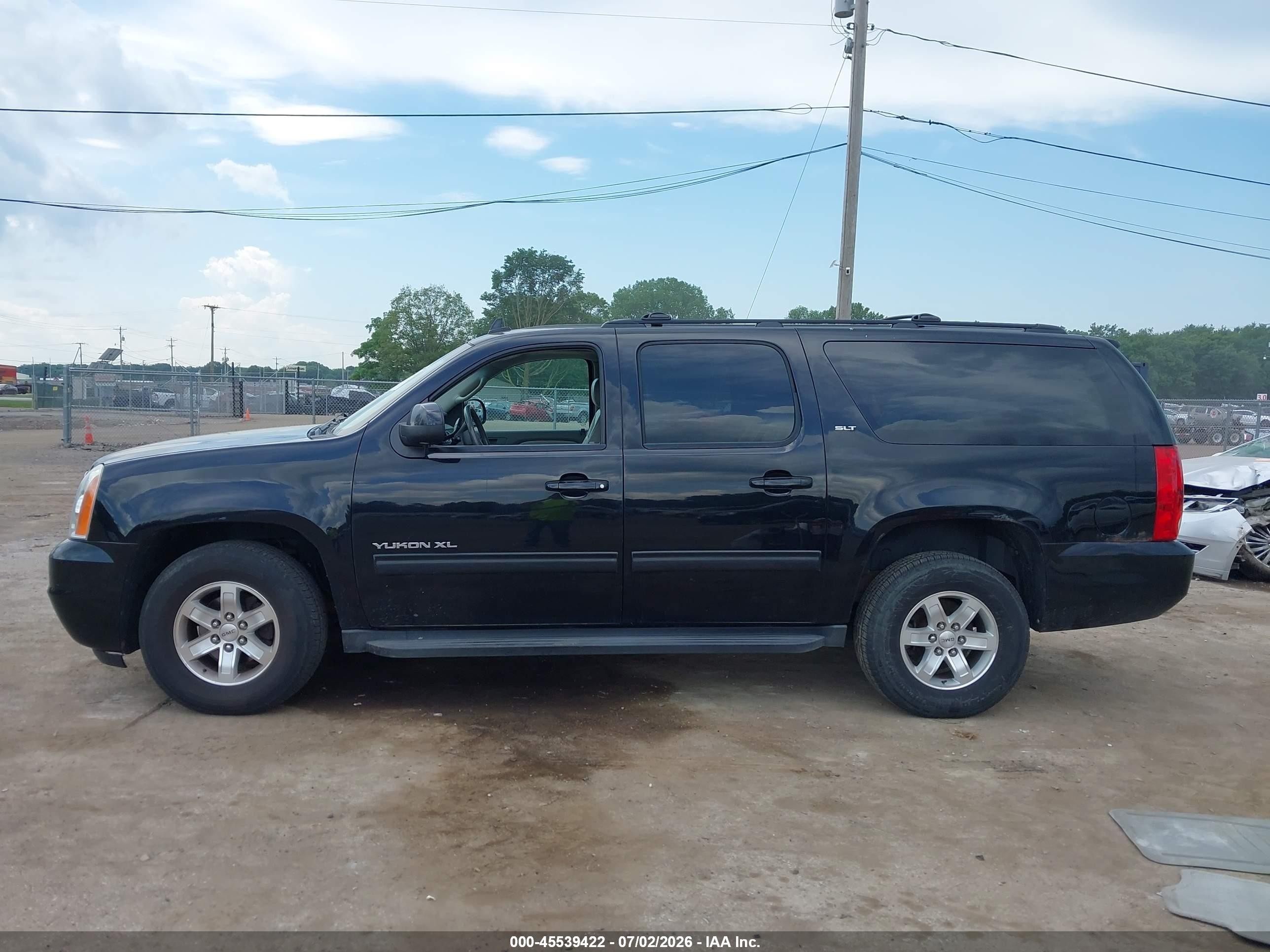 2012 Gmc Yukon Xl 1500 Slt Black vin: 1GKS2KE70CR224457