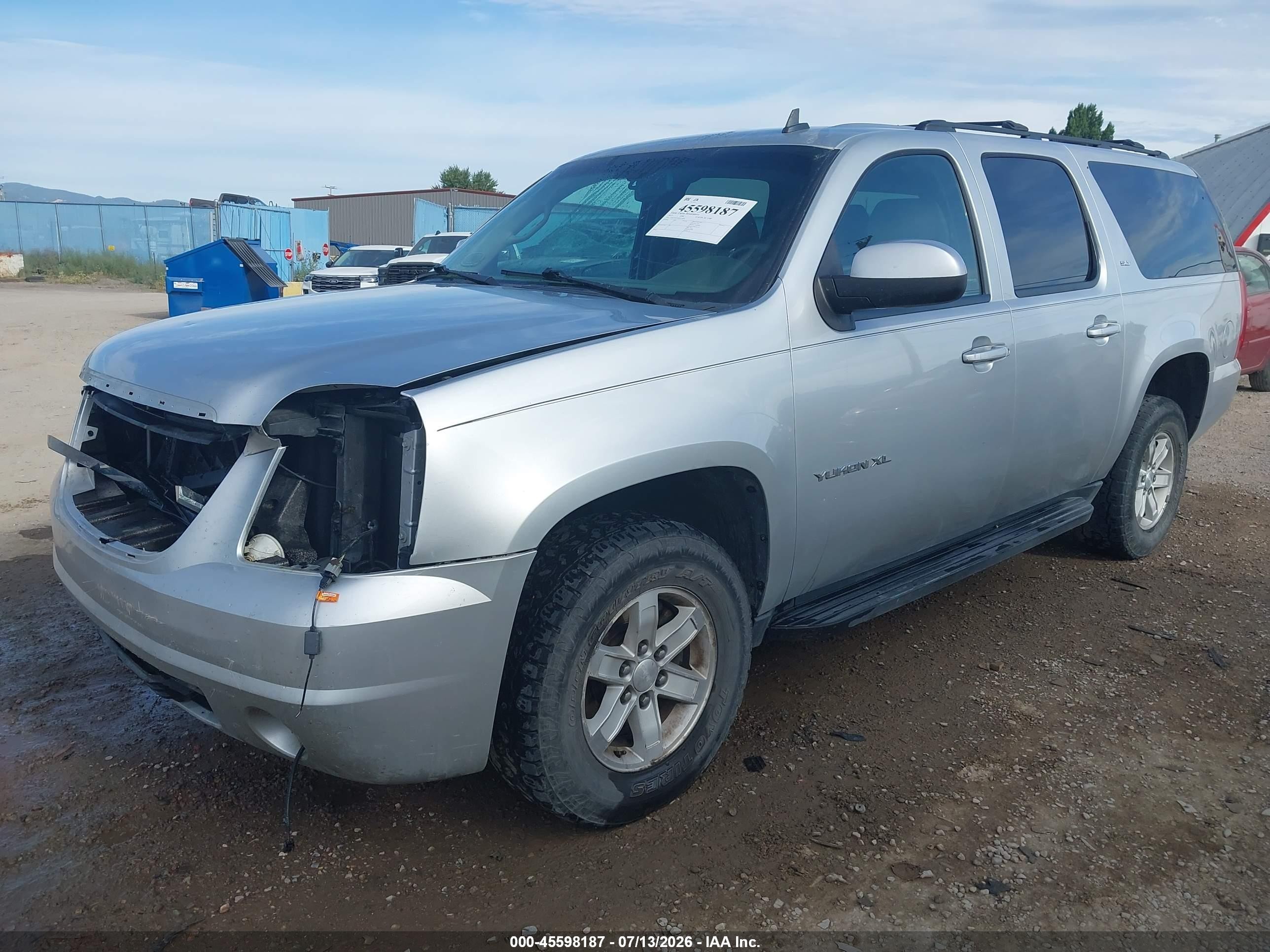 2013 Gmc Yukon Xl 1500 Slt Silver vin: 1GKS2KE71DR112879