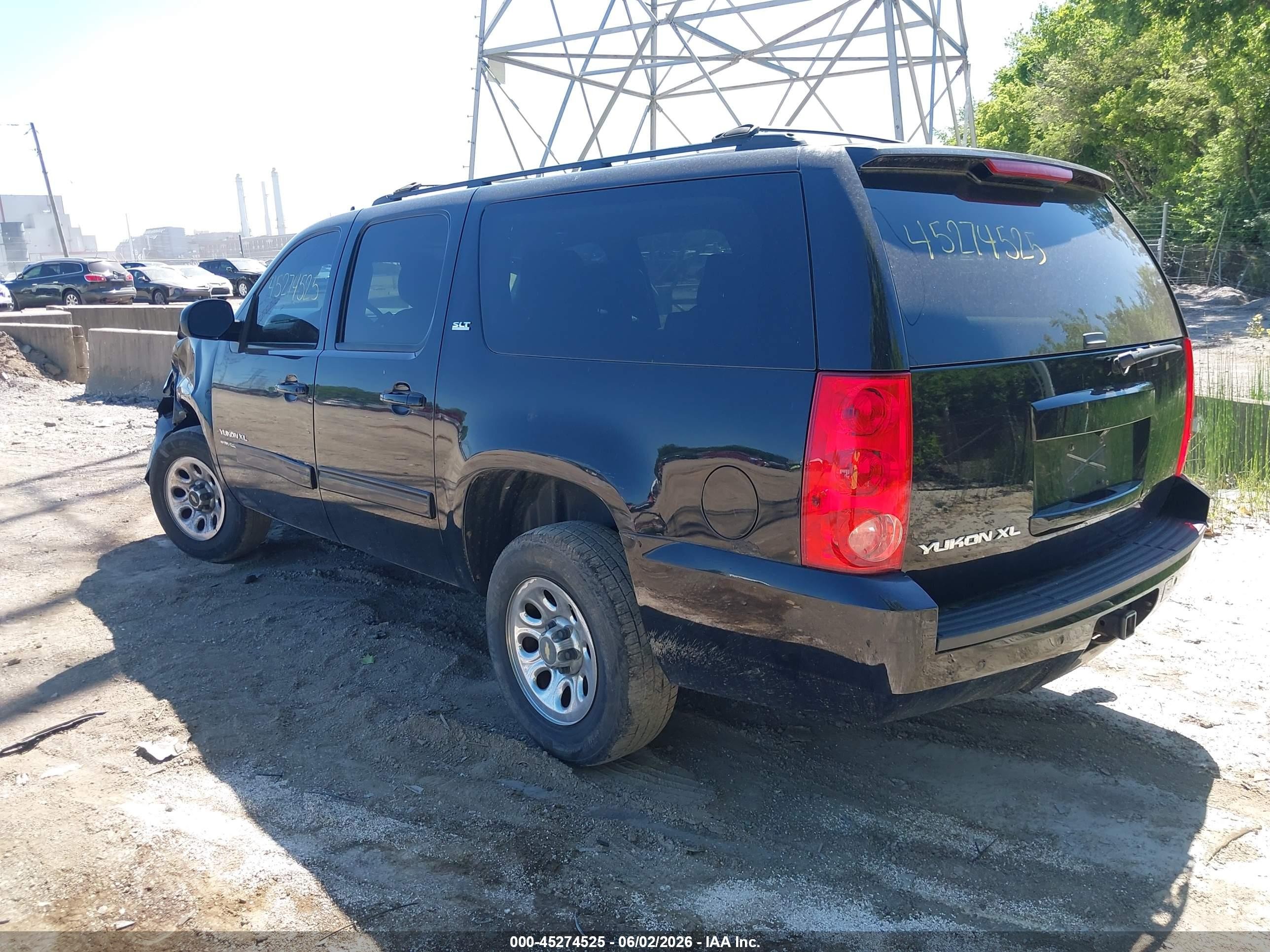 2012 Gmc Yukon Xl 1500 Slt Black vin: 1GKS2KE76CR185874