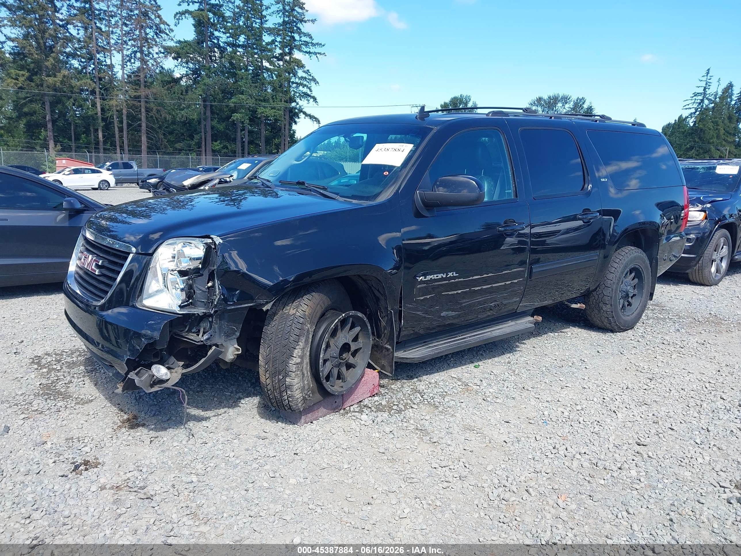 2014 Gmc Yukon Xl 1500 Slt Black vin: 1GKS2KE7XER226719
