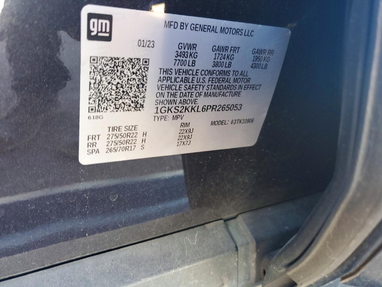 2023 Gmc Yukon Xl Denali Ultimate Black vin: 1GKS2KKL6PR265053