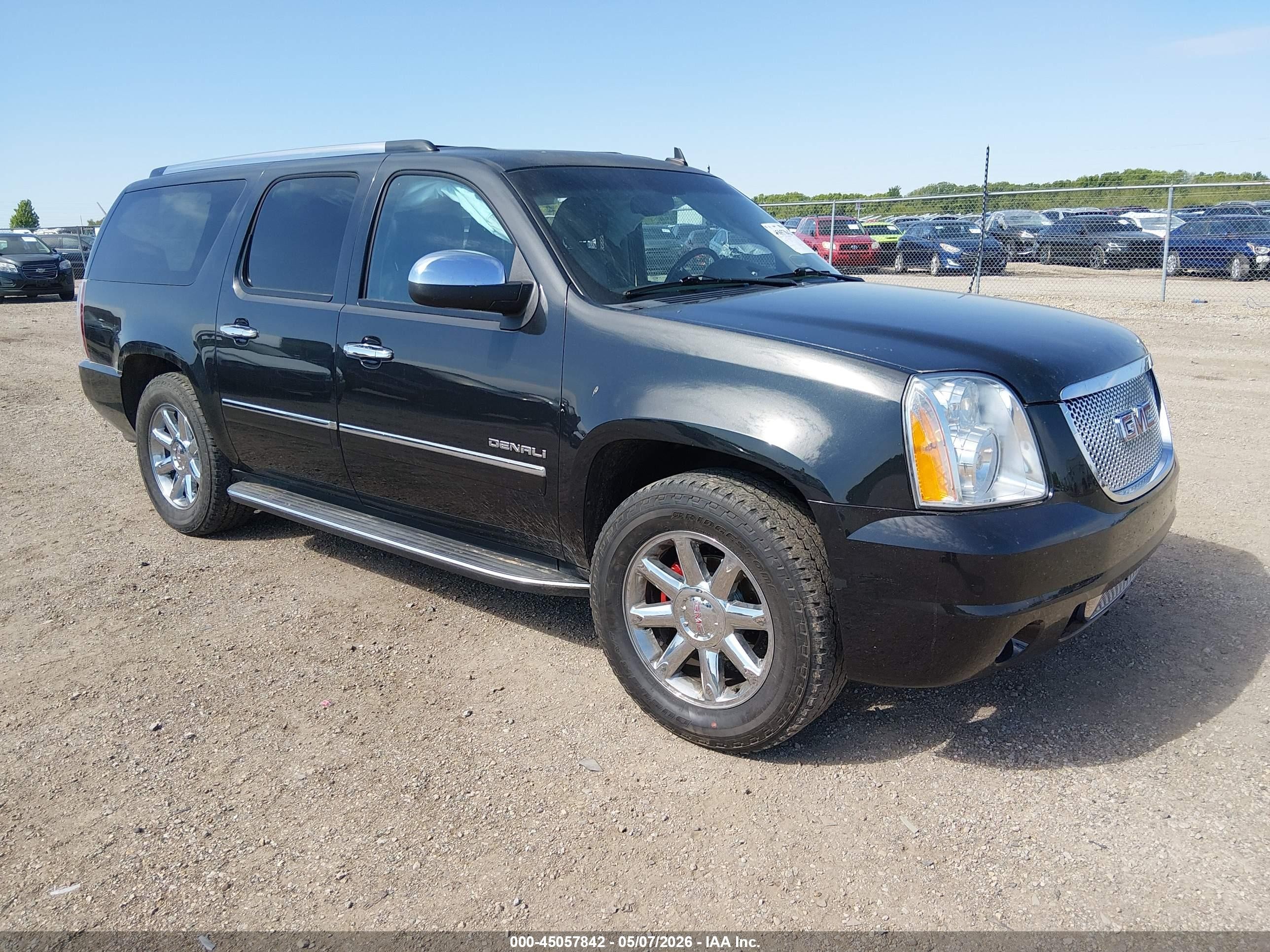 2013 Gmc Yukon Xl 1500 Denali Black vin: 1GKS2MEF0DR175314