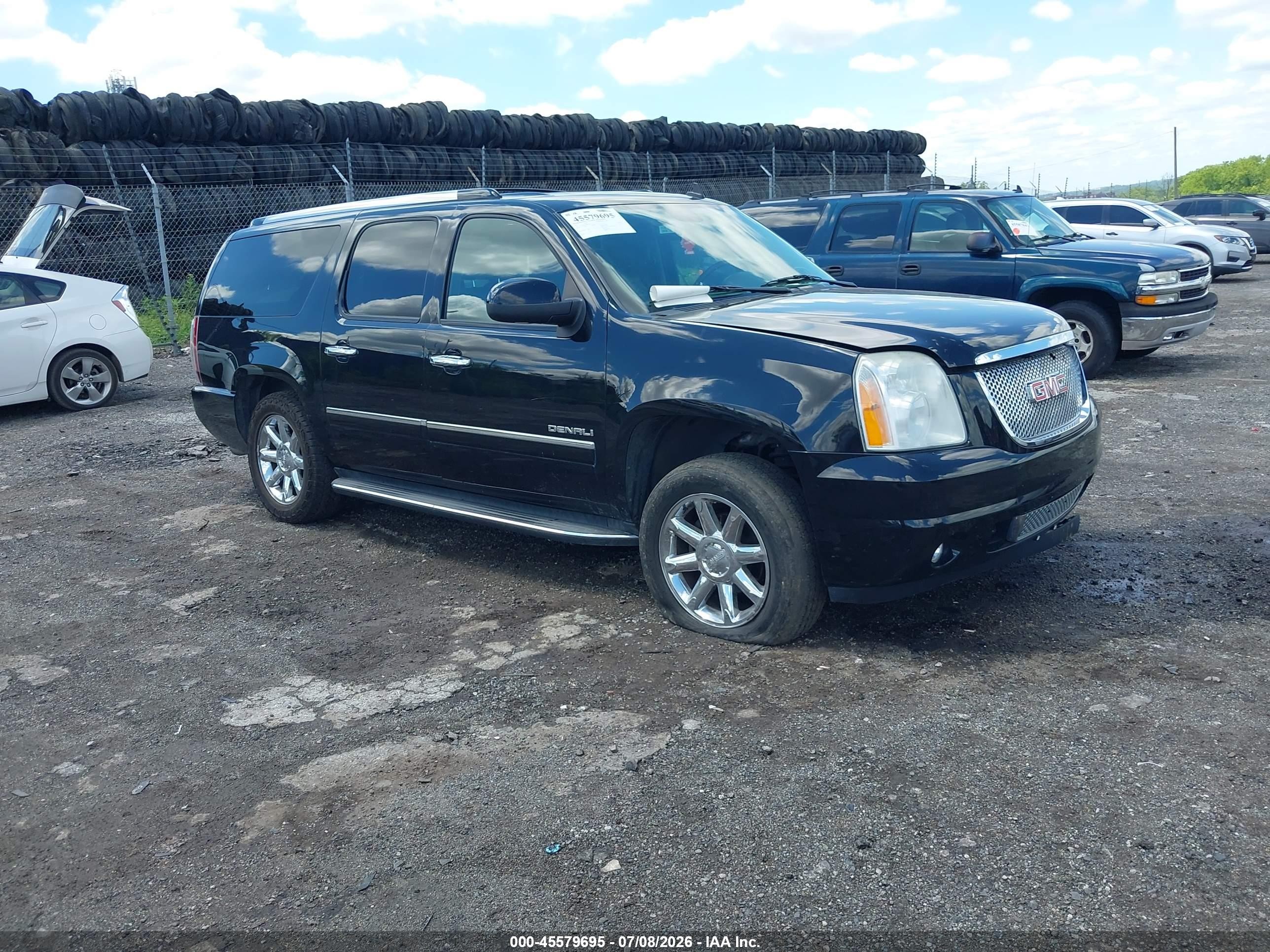 2012 Gmc Yukon Xl 1500 Denali Black vin: 1GKS2MEF2CR316219