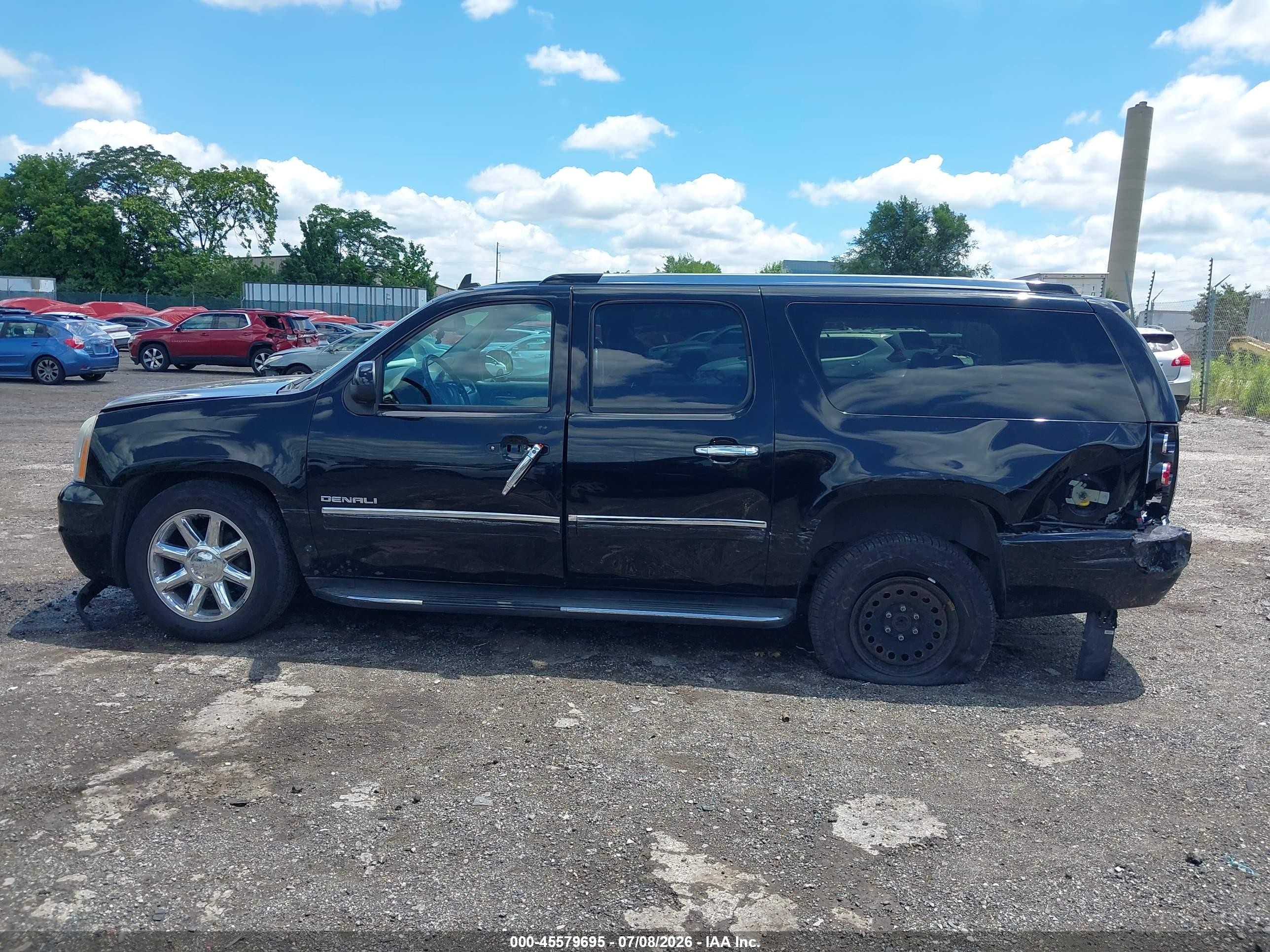 2012 Gmc Yukon Xl 1500 Denali Black vin: 1GKS2MEF2CR316219