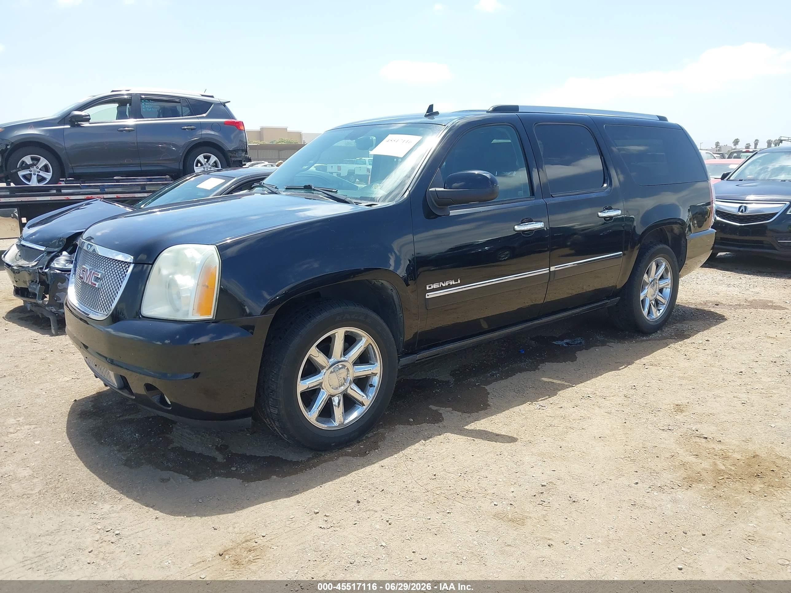 2011 Gmc Yukon Xl 1500 Denali Black vin: 1GKS2MEF3BR189351