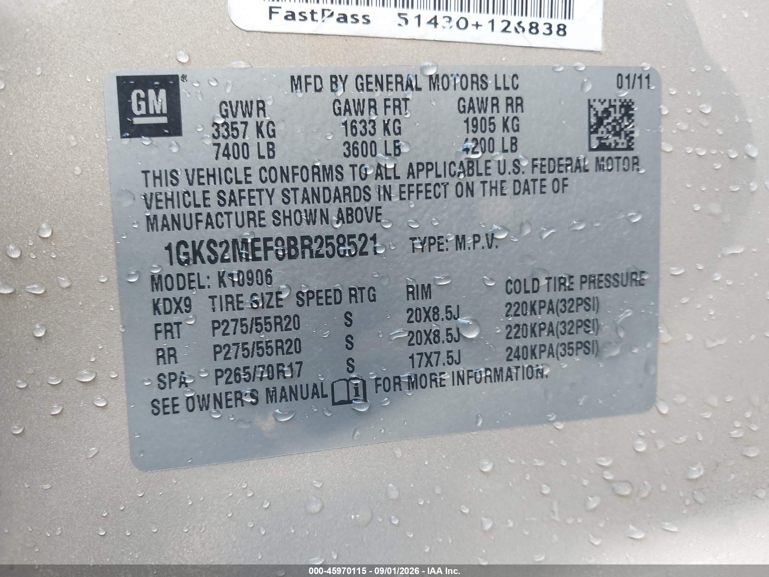2011 Gmc Yukon Xl 1500 Denali Золотой vin: 1GKS2MEF8BR258521