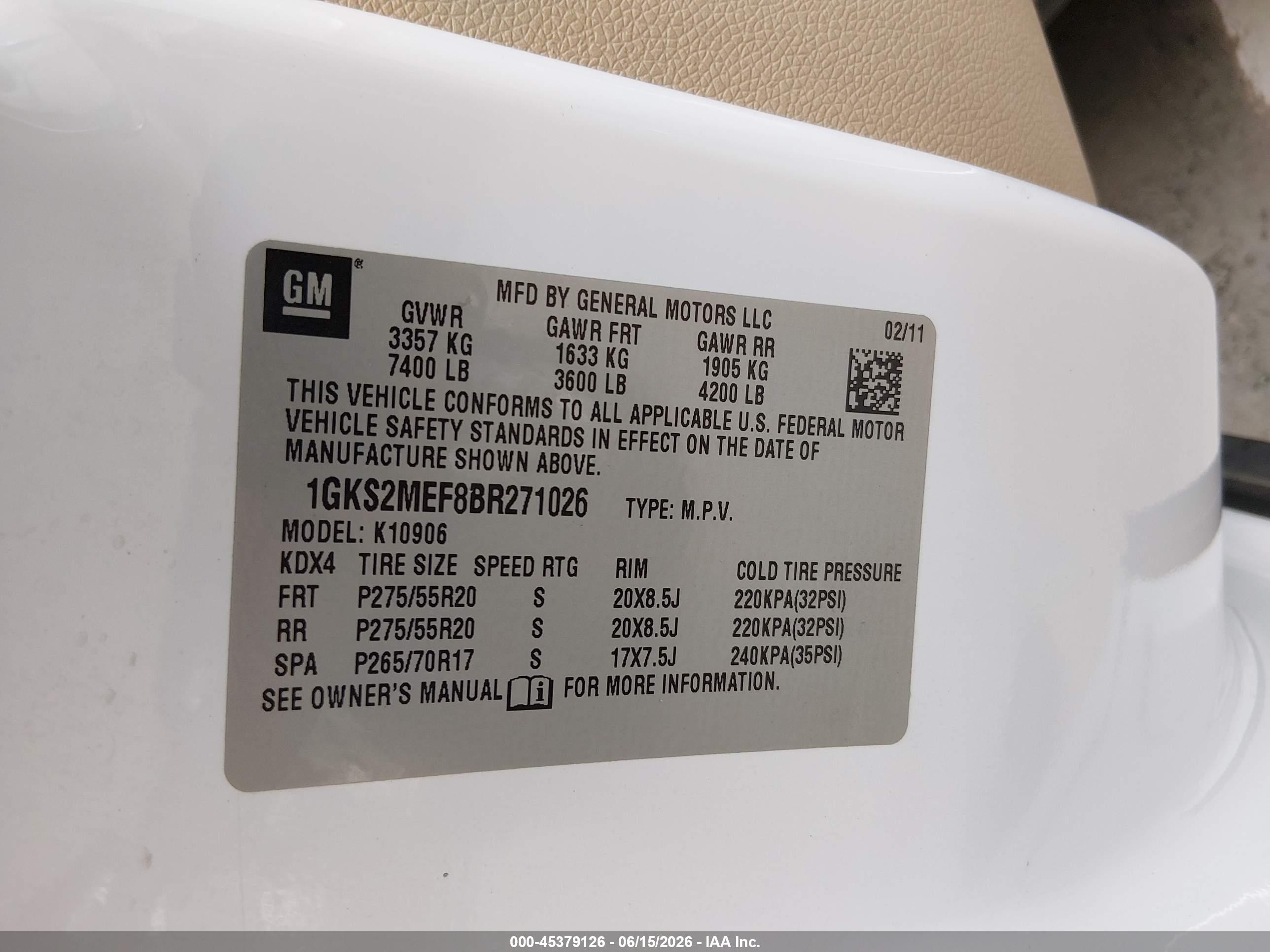 2011 Gmc Yukon Xl 1500 Denali Синий vin: 1GKS2MEF8BR271026