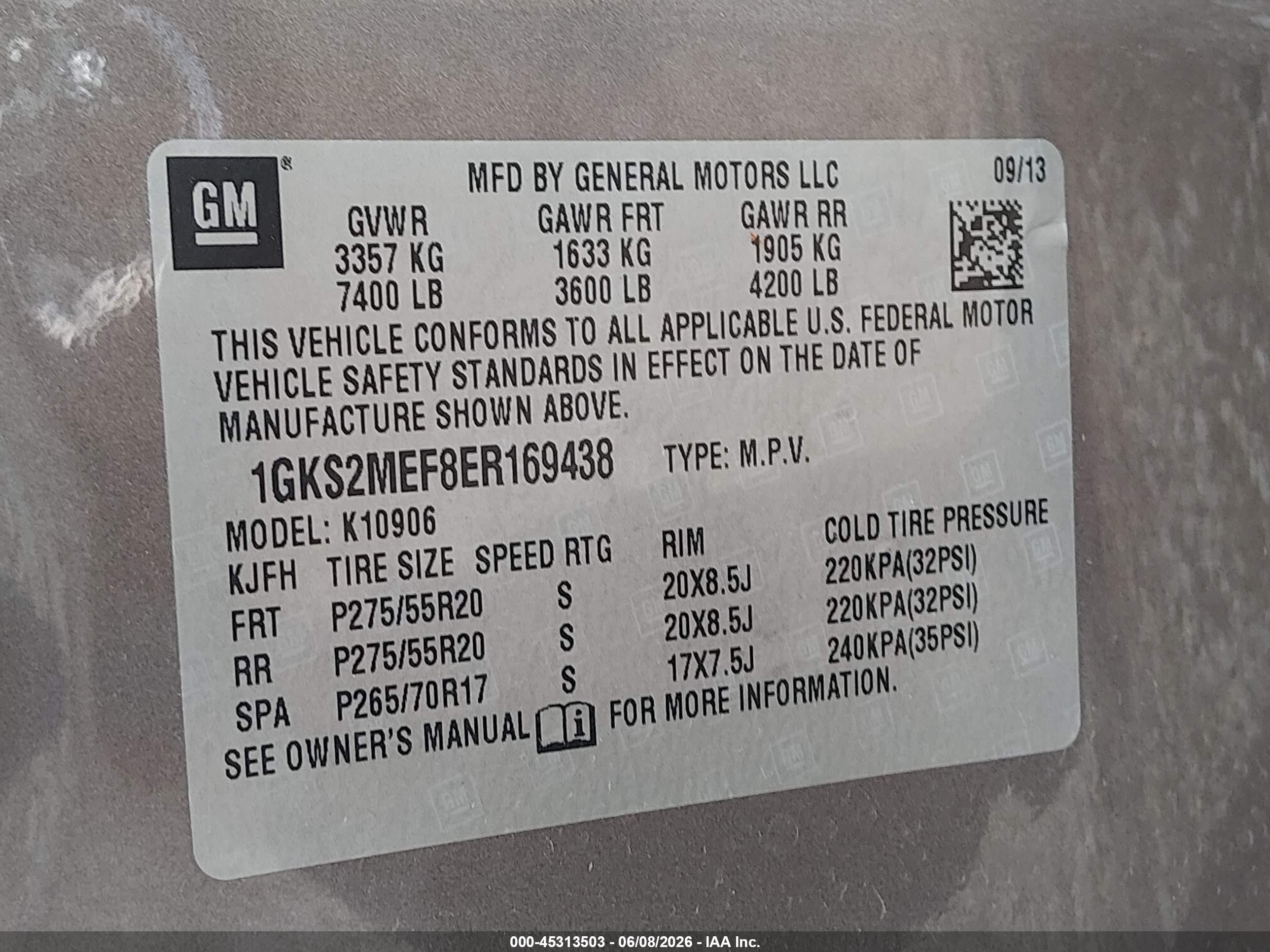 2014 Gmc Yukon Xl 1500 Denali Brown vin: 1GKS2MEF8ER169438