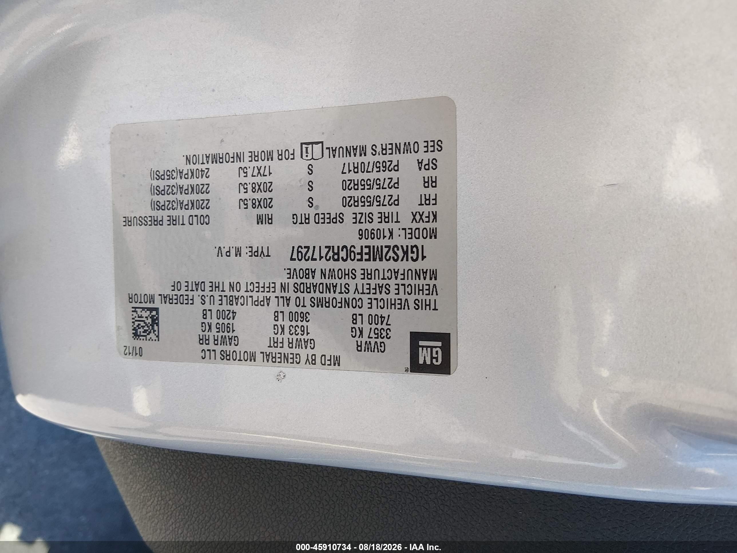 2012 Gmc Yukon Xl 1500 Denali Серебряный vin: 1GKS2MEF9CR217297