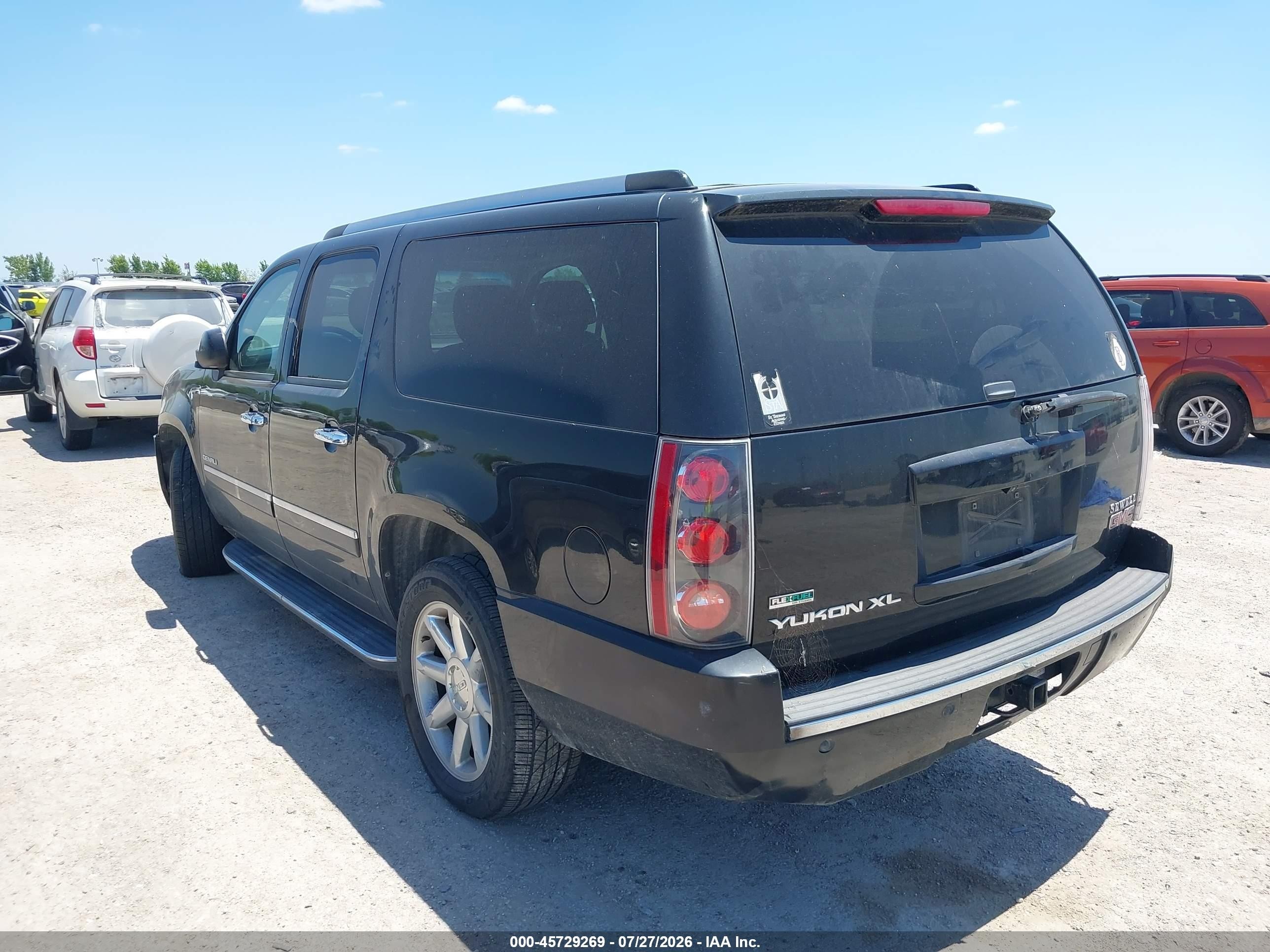 2012 Gmc Yukon Xl 1500 Denali Black vin: 1GKS2MEF9CR264989