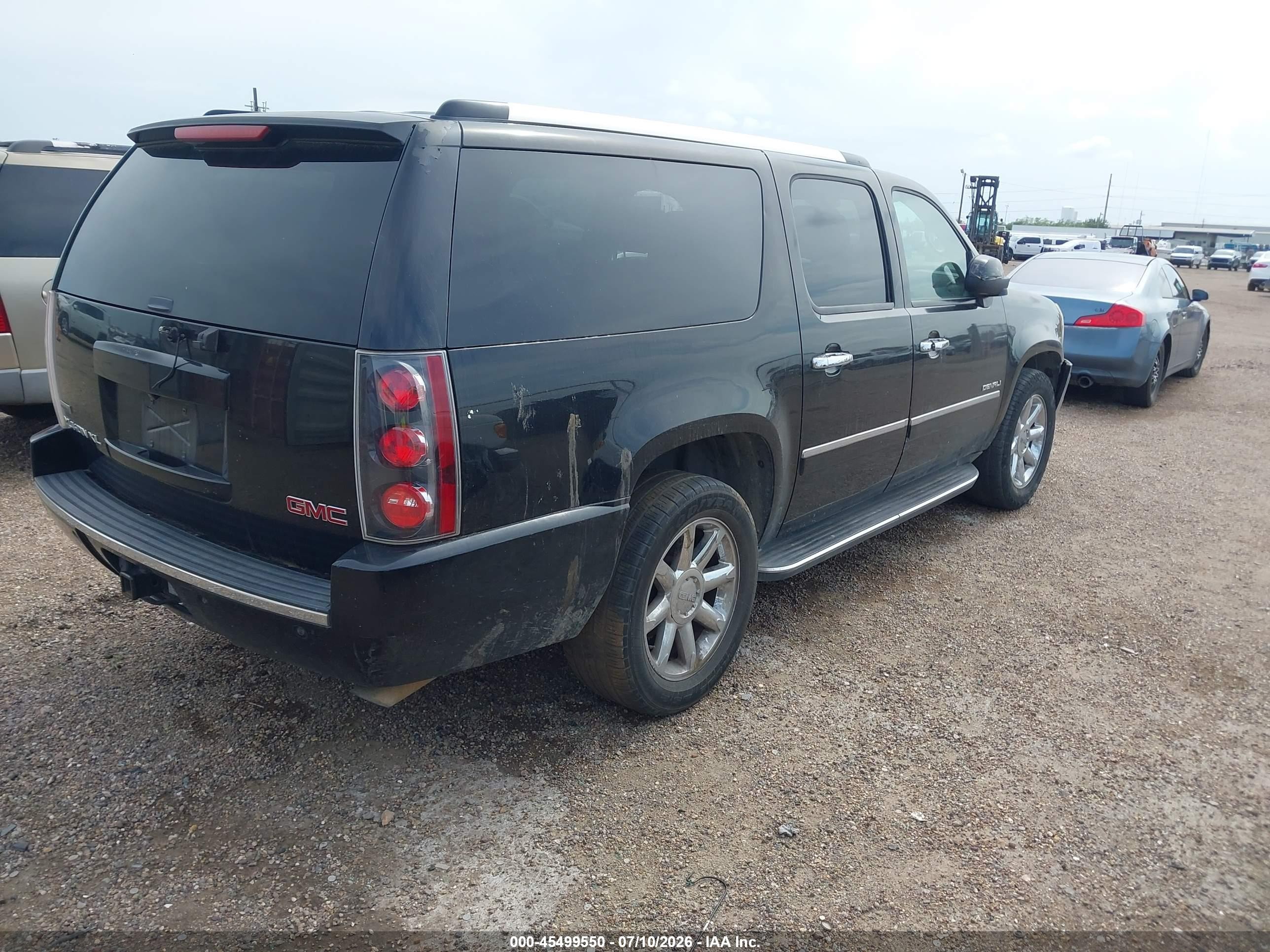 2011 Gmc Yukon Xl 1500 Denali Black vin: 1GKS2MEFXBR261355