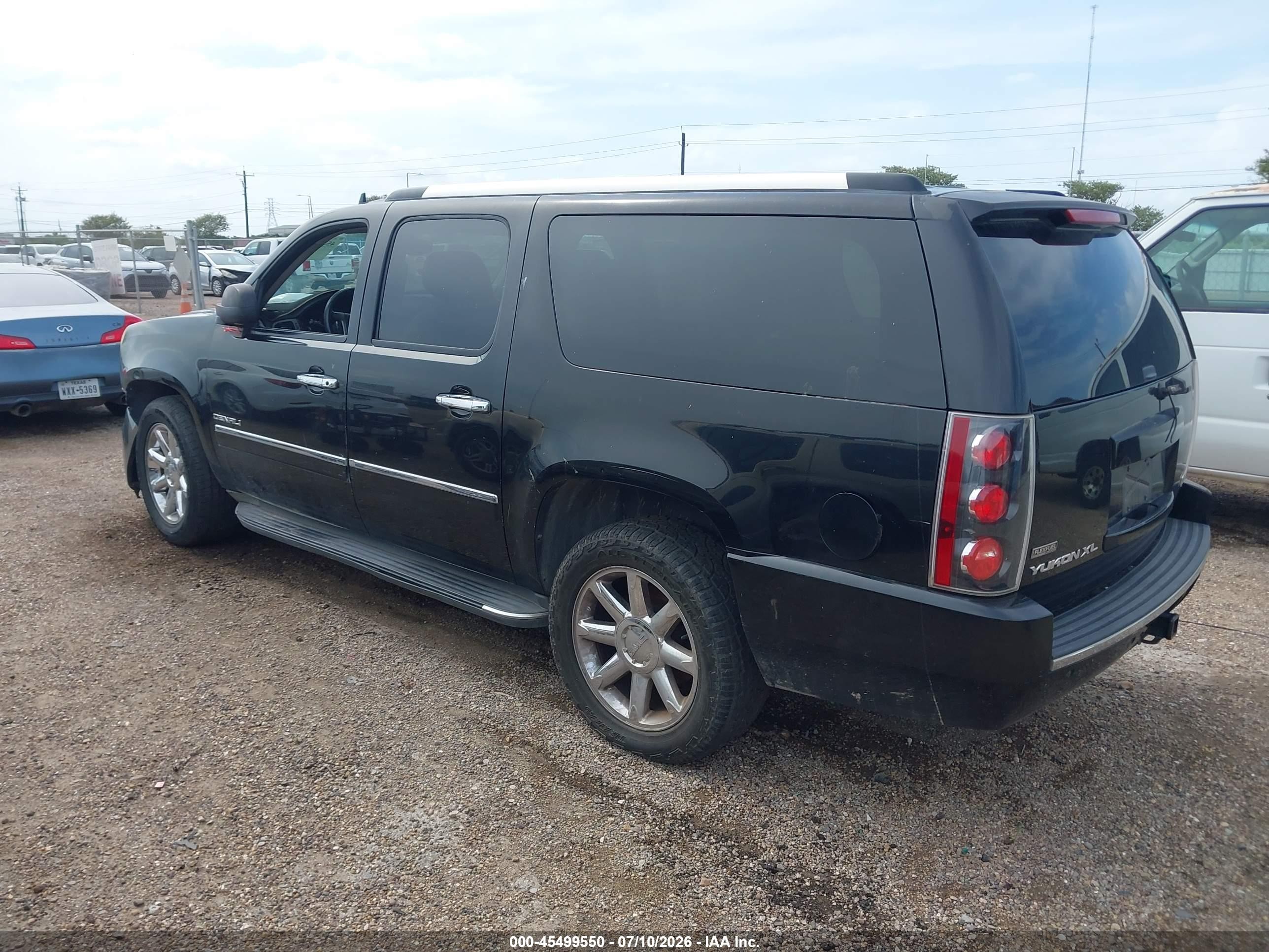 2011 Gmc Yukon Xl 1500 Denali Black vin: 1GKS2MEFXBR261355