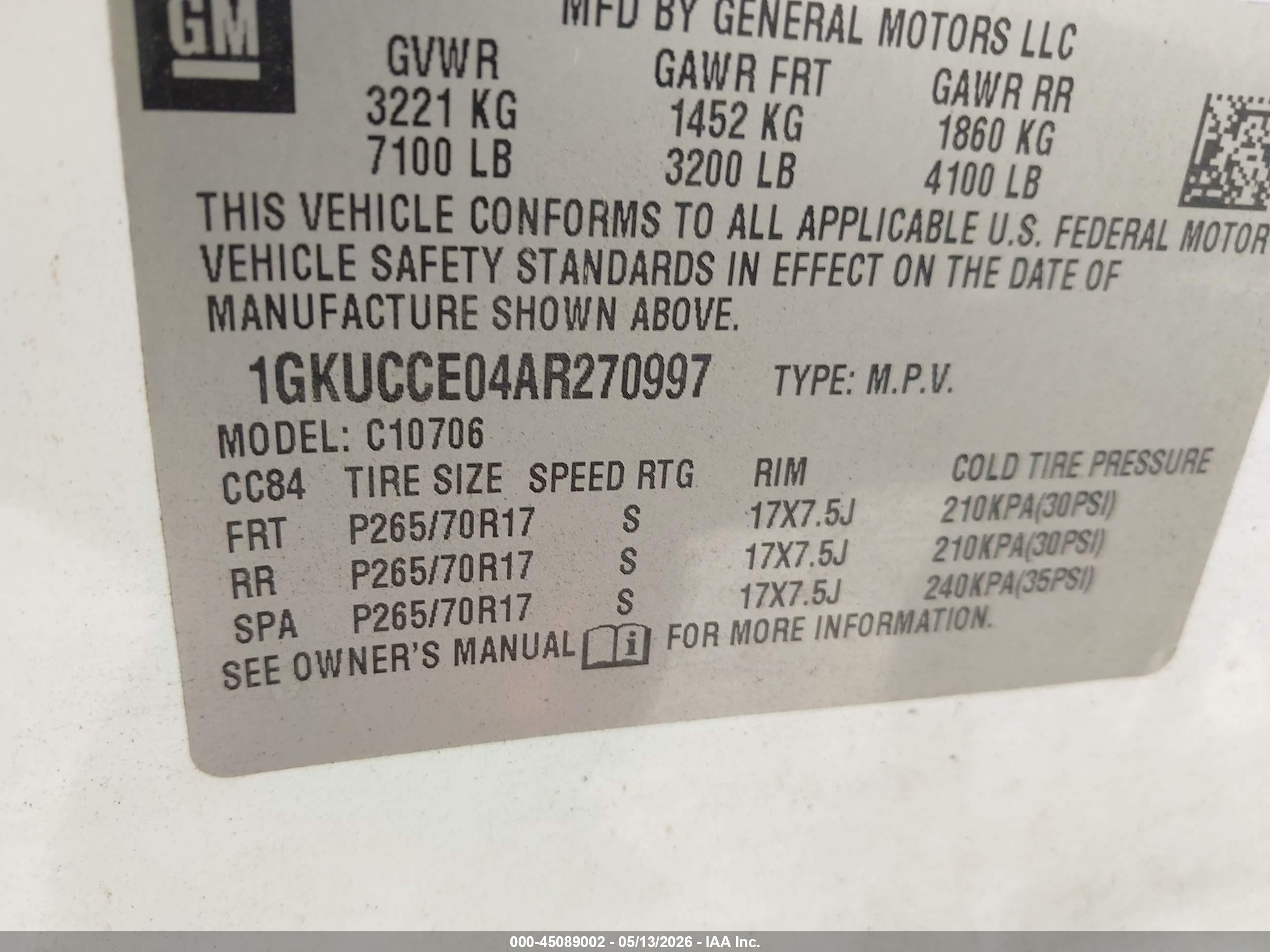 2010 Gmc Yukon Slt Белый vin: 1GKUCCE04AR270997