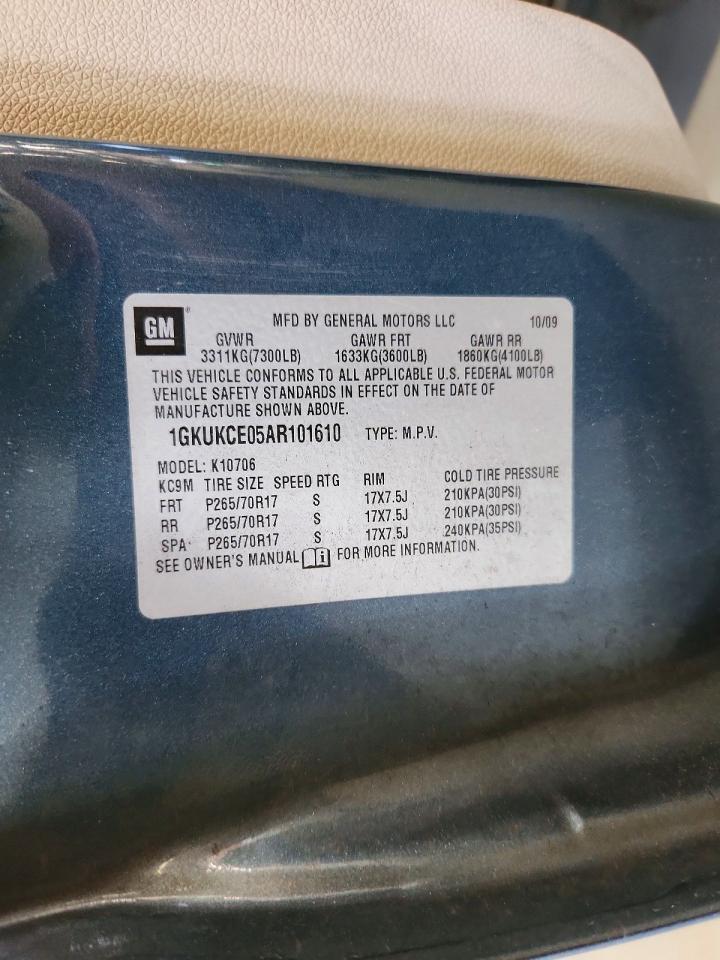 2010 Gmc Yukon Slt Green vin: 1GKUKCE05AR101610
