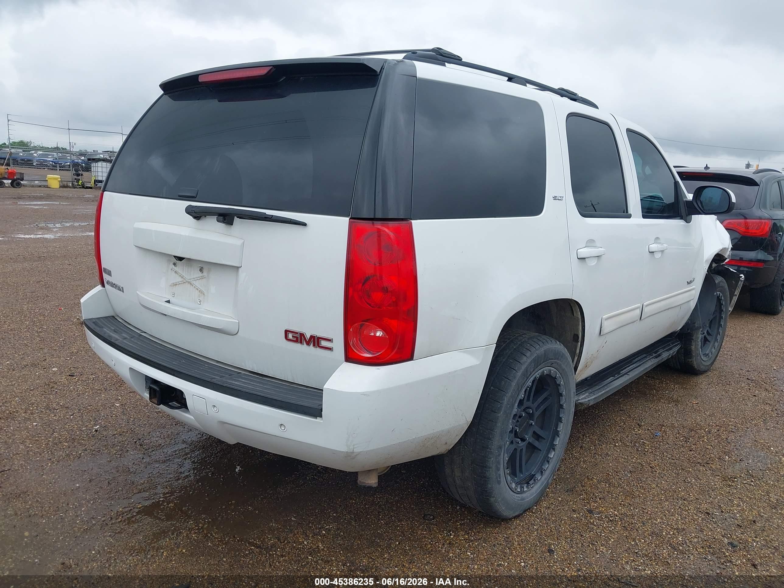 2010 Gmc Yukon Slt White vin: 1GKUKCE05AR143906