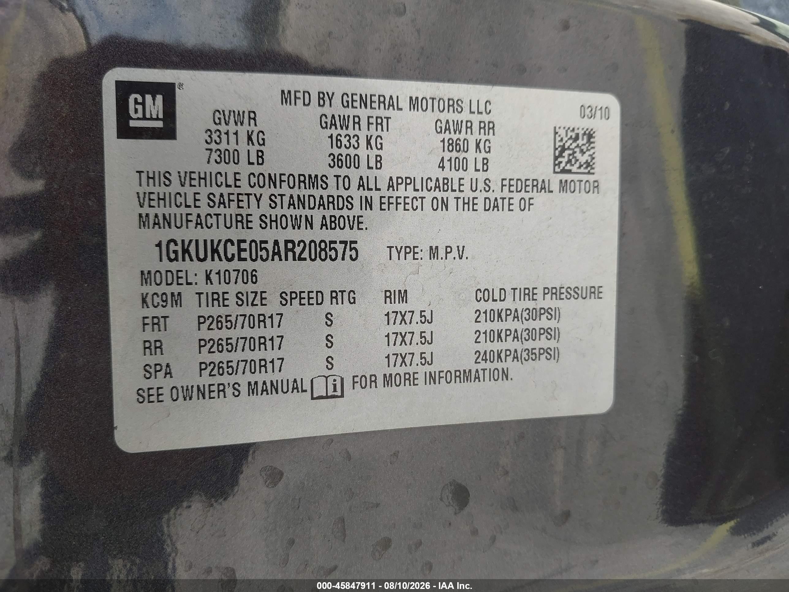 2010 Gmc Yukon Slt Серый vin: 1GKUKCE05AR208575