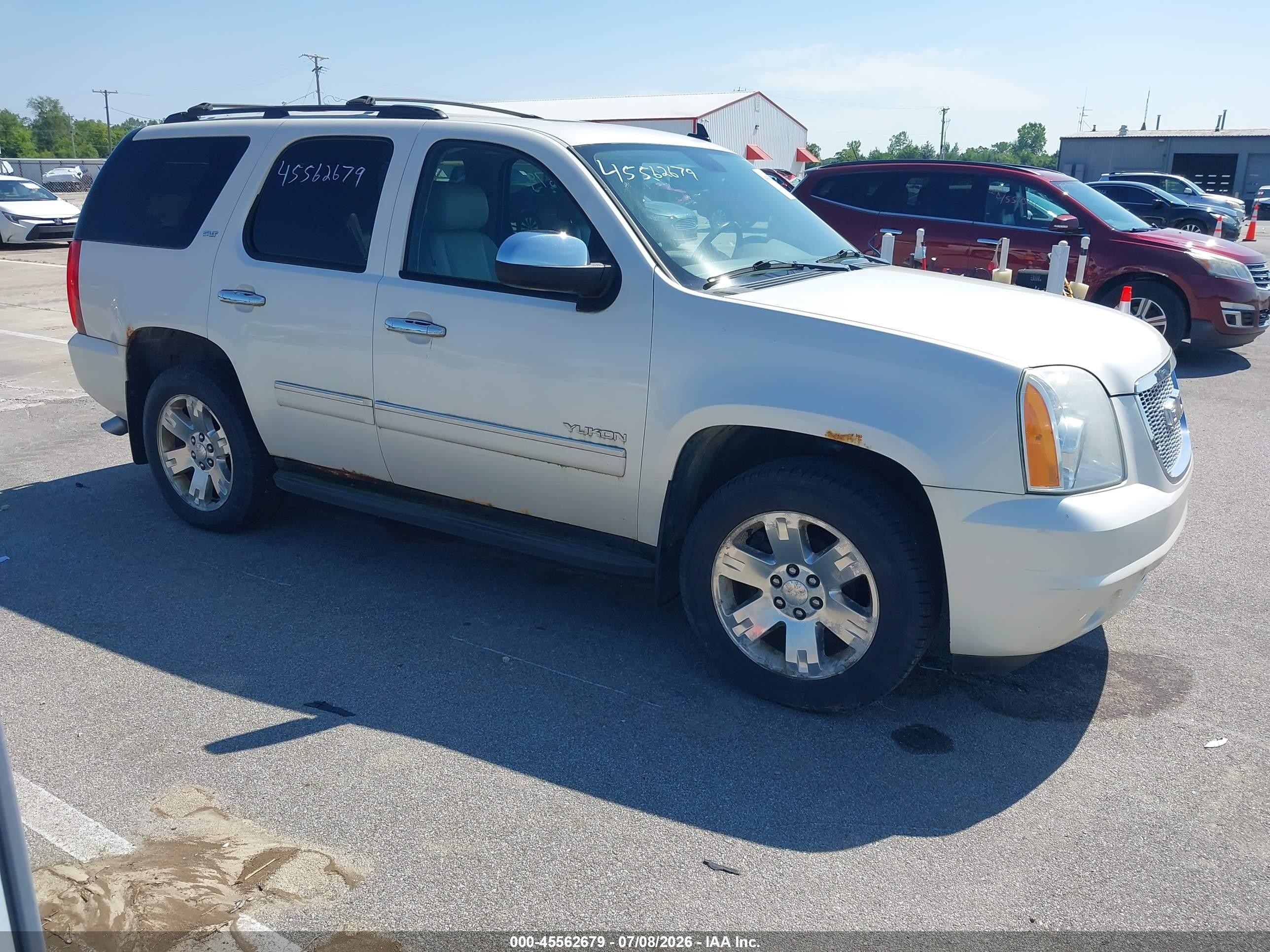 2010 Gmc Yukon Slt White vin: 1GKUKCE07AR209291