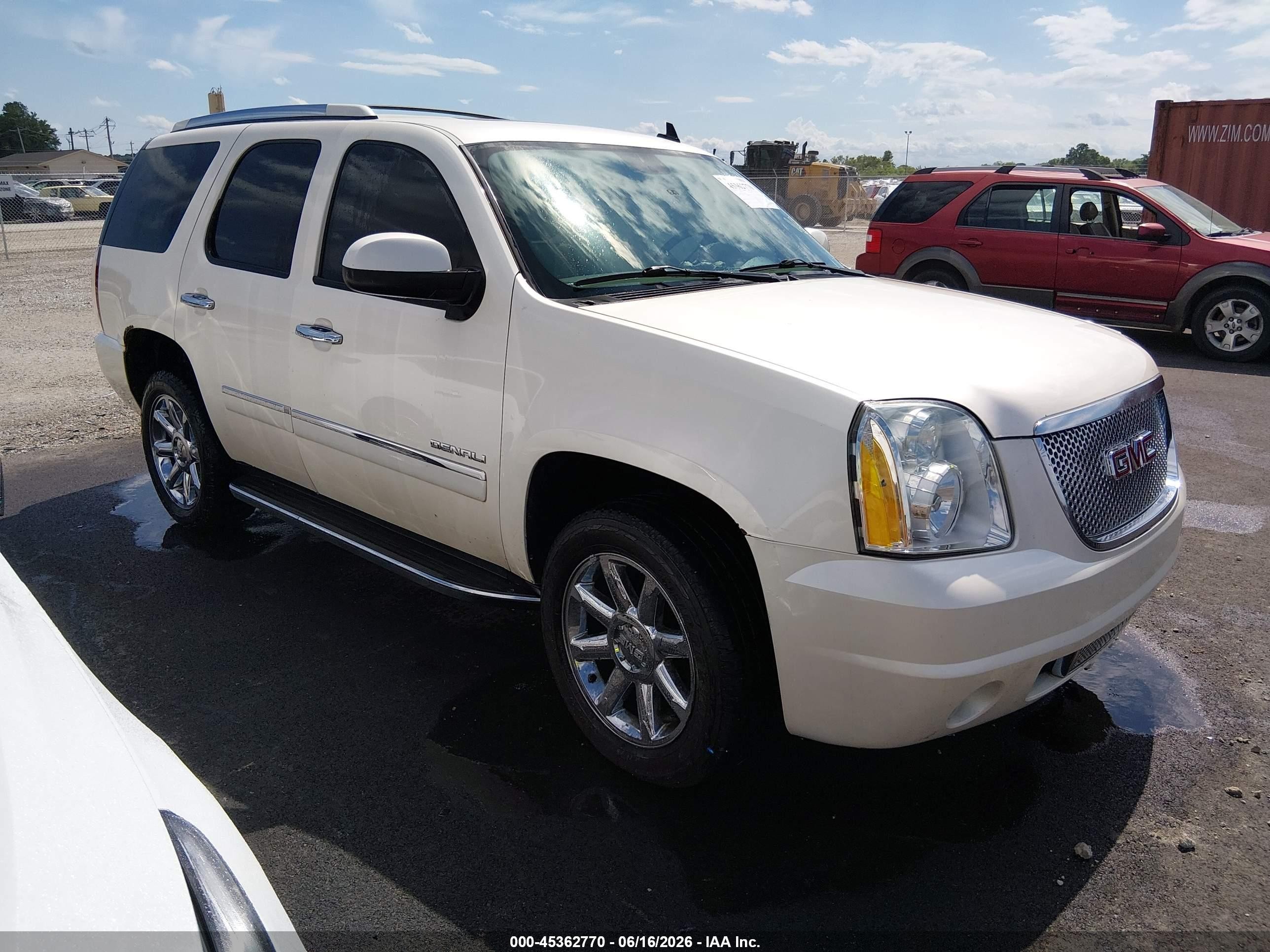 2010 Gmc Yukon Denali White vin: 1GKUKEEF8AR134018