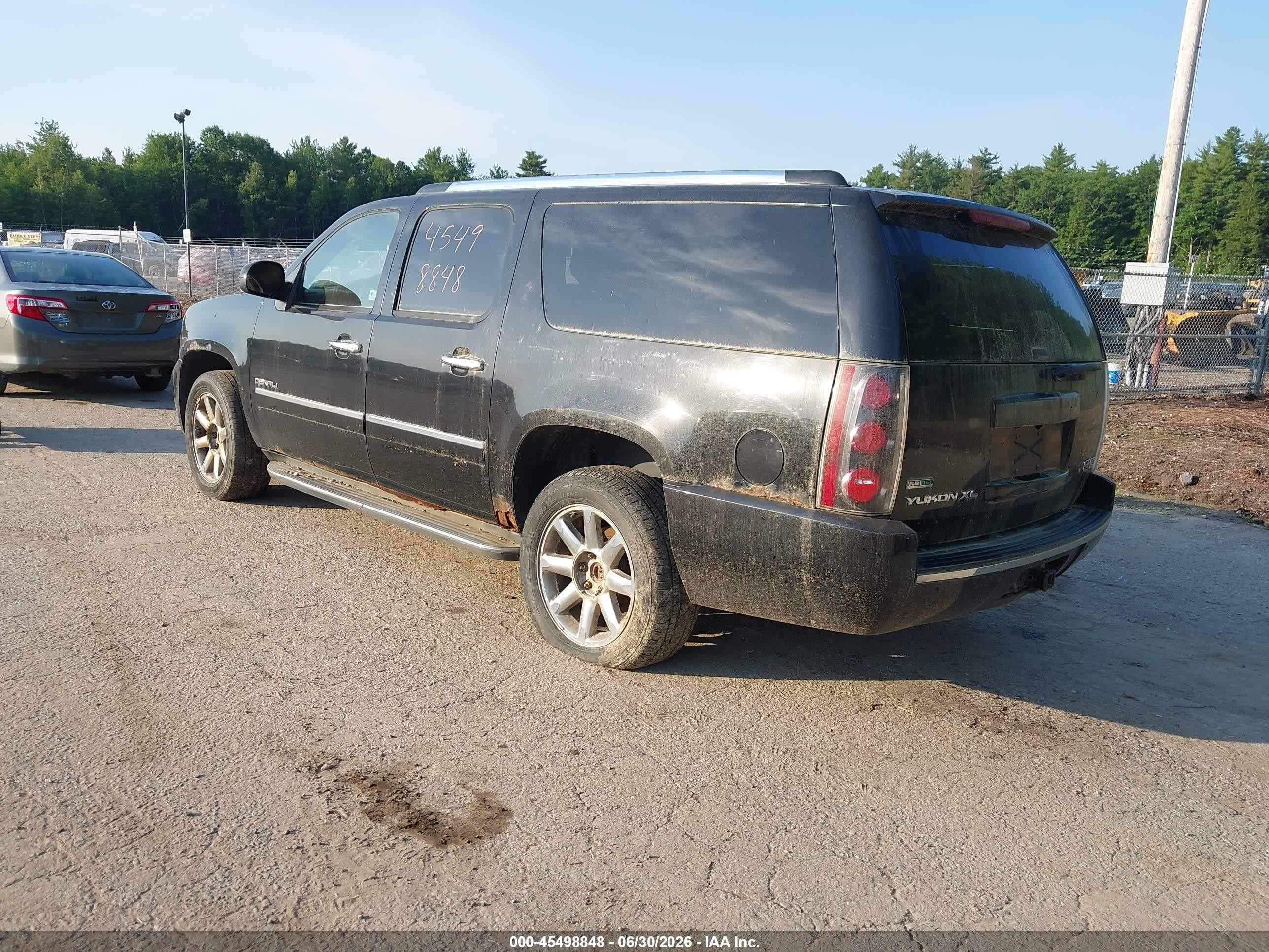 2010 Gmc Yukon Xl 1500 Denali Black vin: 1GKUKMEF2AR160429