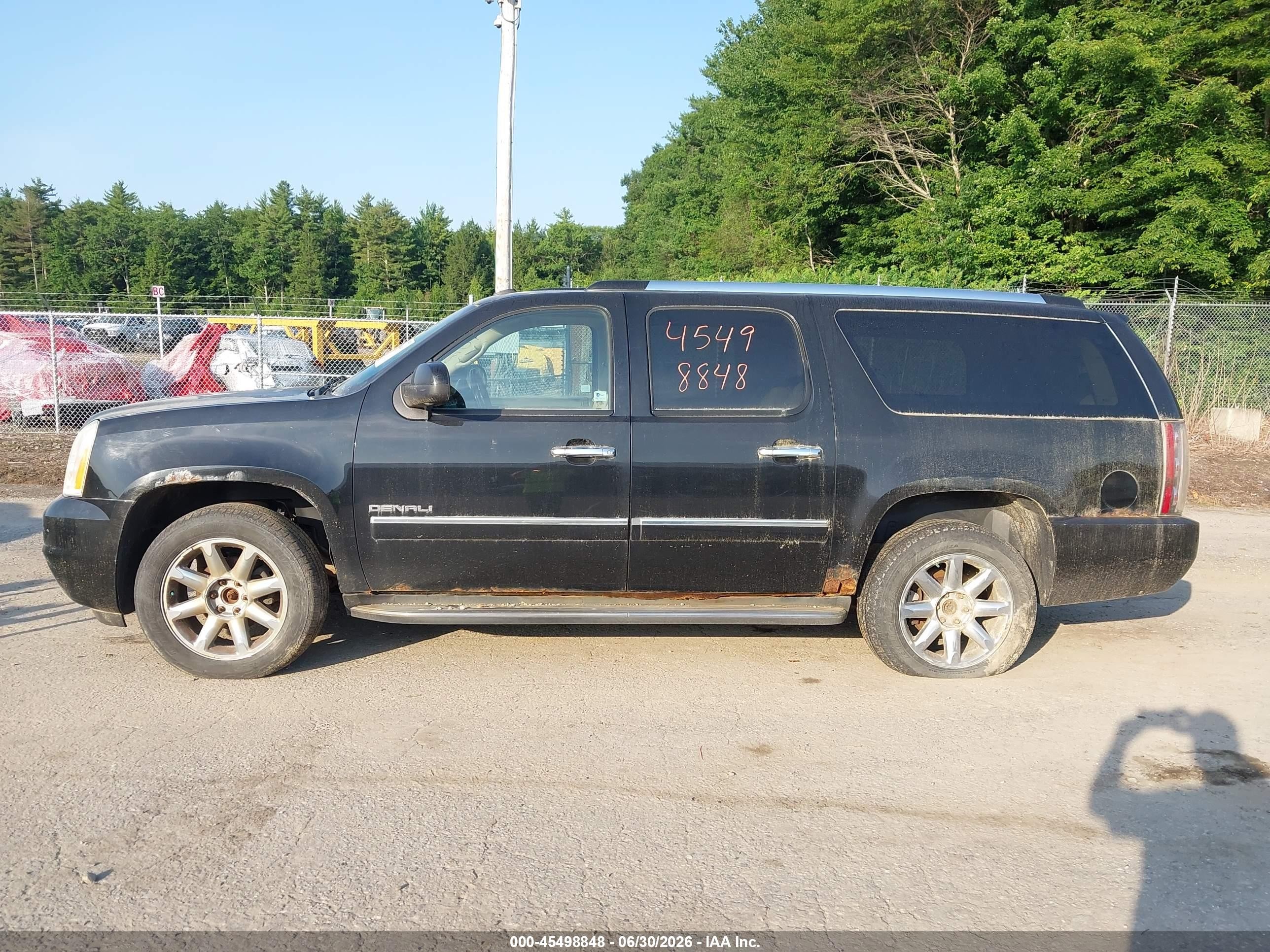 2010 Gmc Yukon Xl 1500 Denali Black vin: 1GKUKMEF2AR160429