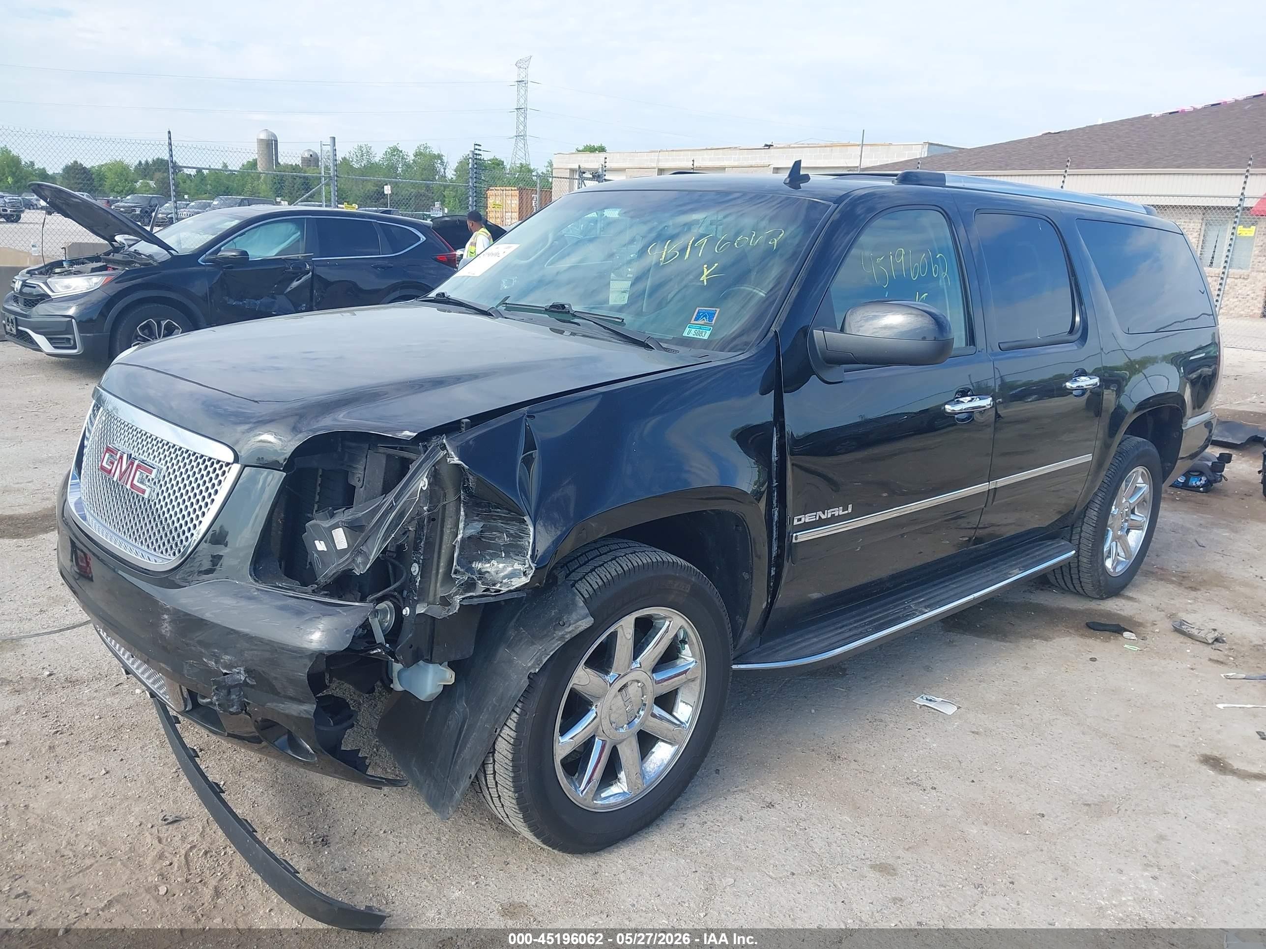 2010 Gmc Yukon Xl 1500 Denali Black vin: 1GKUKMEF5AR275249