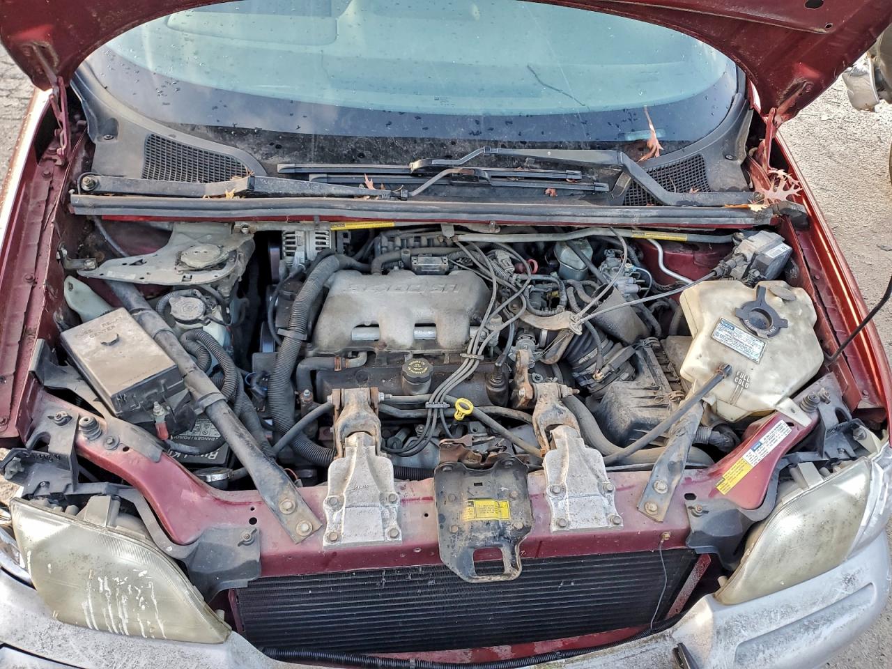 1999 Pontiac Montana / Trans Sport Red vin: 1GMDU06E6XD296763