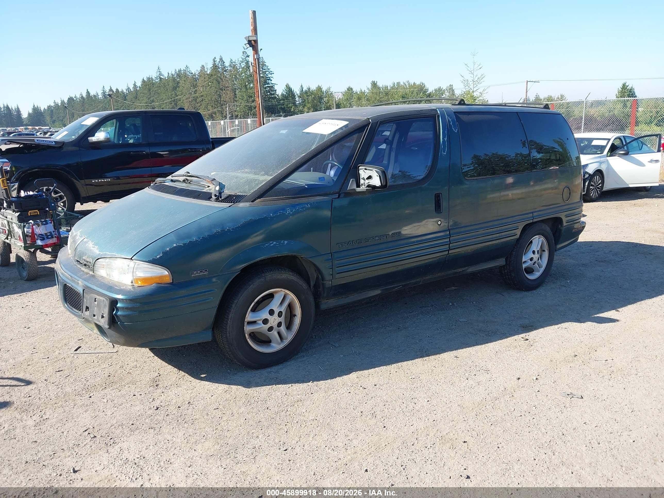 1995 Pontiac Trans Sport   Зеленый vin: 1GMDU06L2ST224813