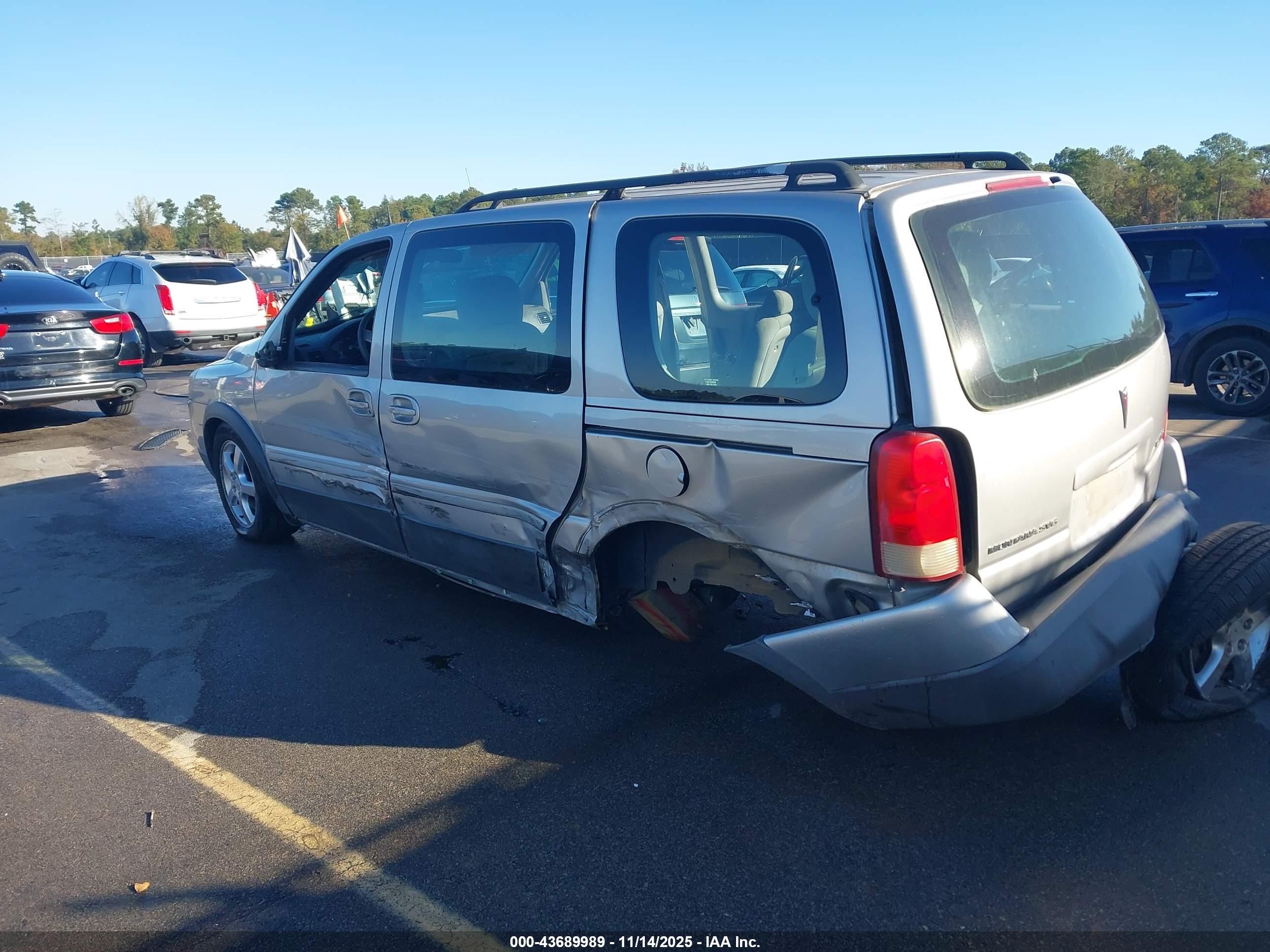 2005 Pontiac Montana Sv6 Fwd Gray vin: 1GMDV03L35D257965