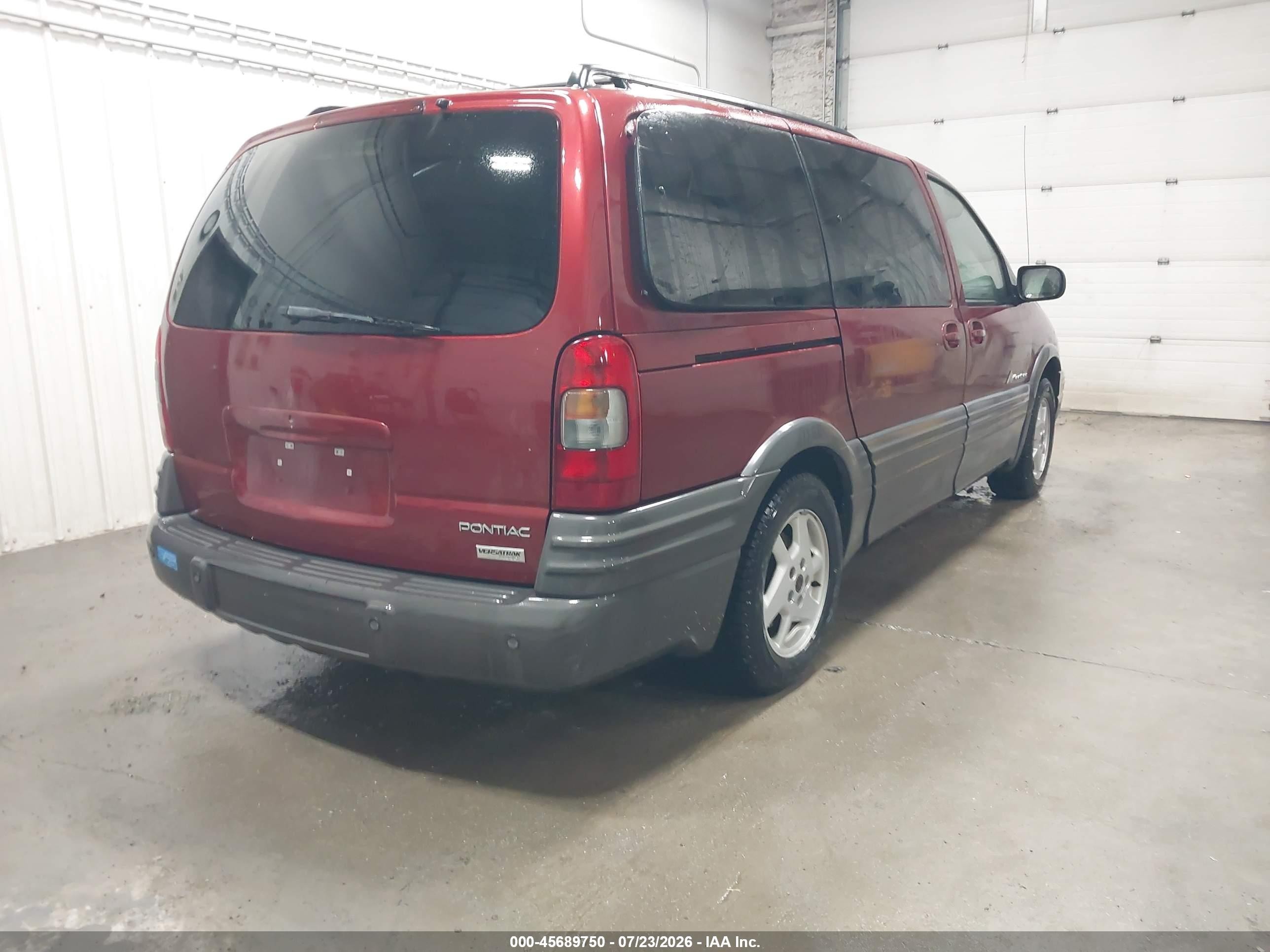 2003 Pontiac Montana T16 W/1sy Pkg Темно-бордовый vin: 1GMDV13E83D197072
