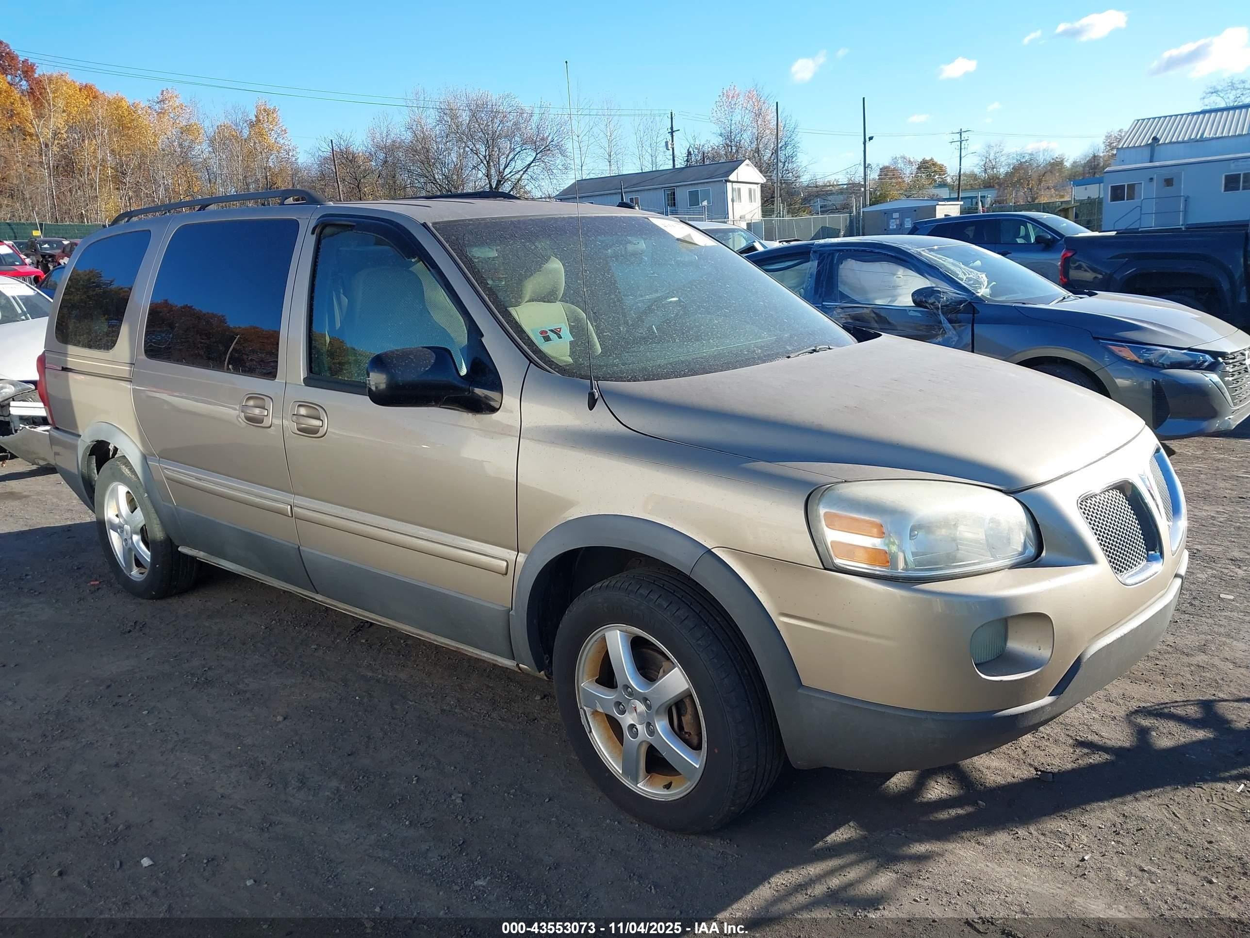 2005 Pontiac Montana Sv6 Fwd Gold vin: 1GMDV33L05D225539
