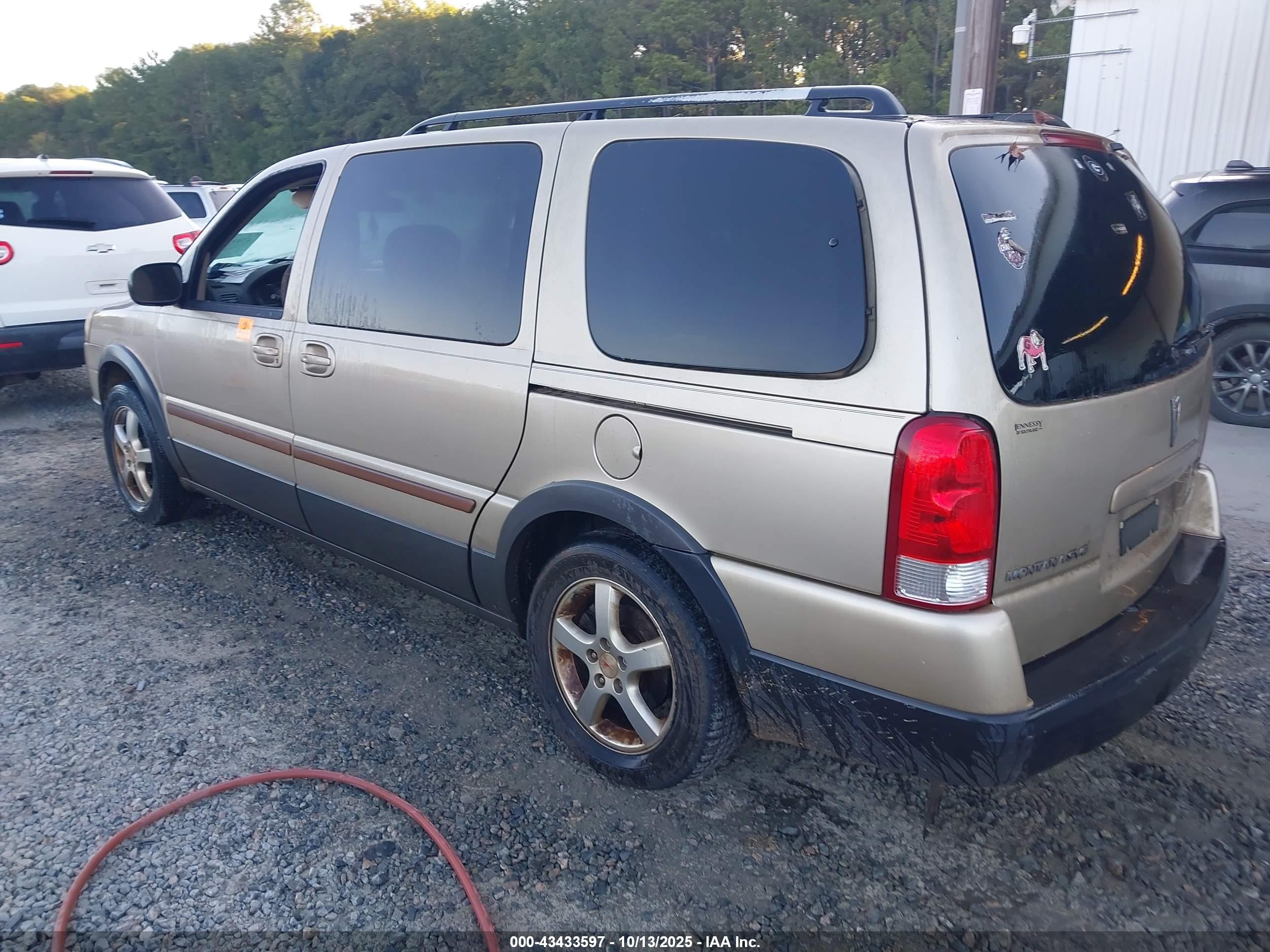 2005 Pontiac Montana Sv6 Fwd Желто-коричневый vin: 1GMDV33L05D290973