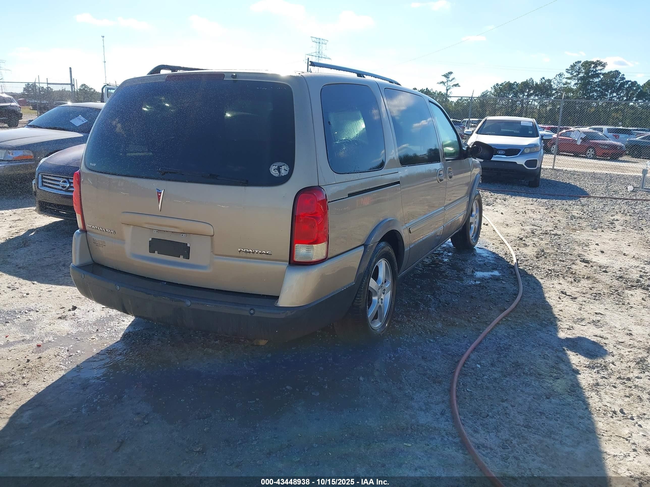 2005 Pontiac Montana Sv6 Fwd Gold vin: 1GMDV33L25D176263