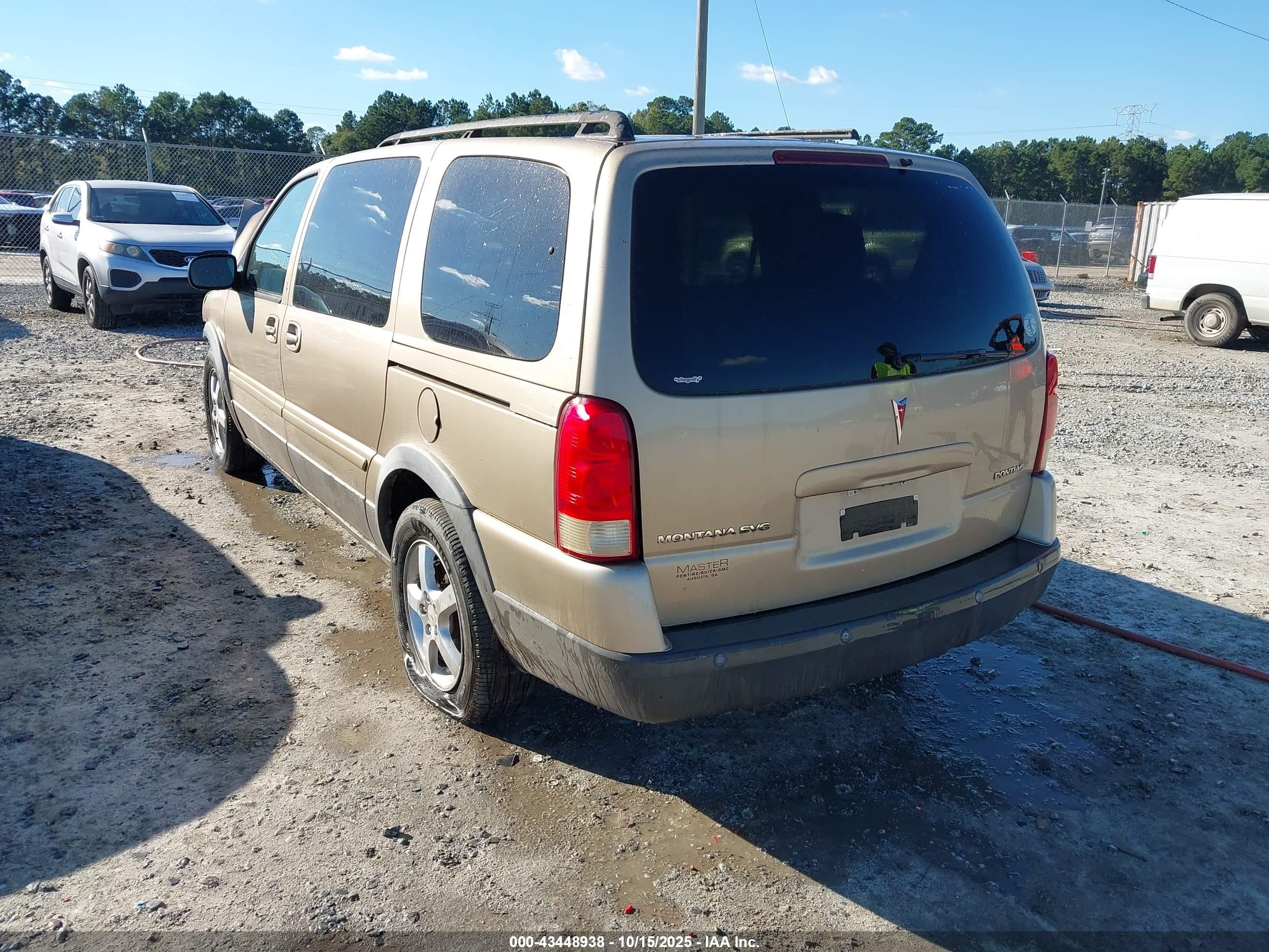 2005 Pontiac Montana Sv6 Fwd Gold vin: 1GMDV33L25D176263