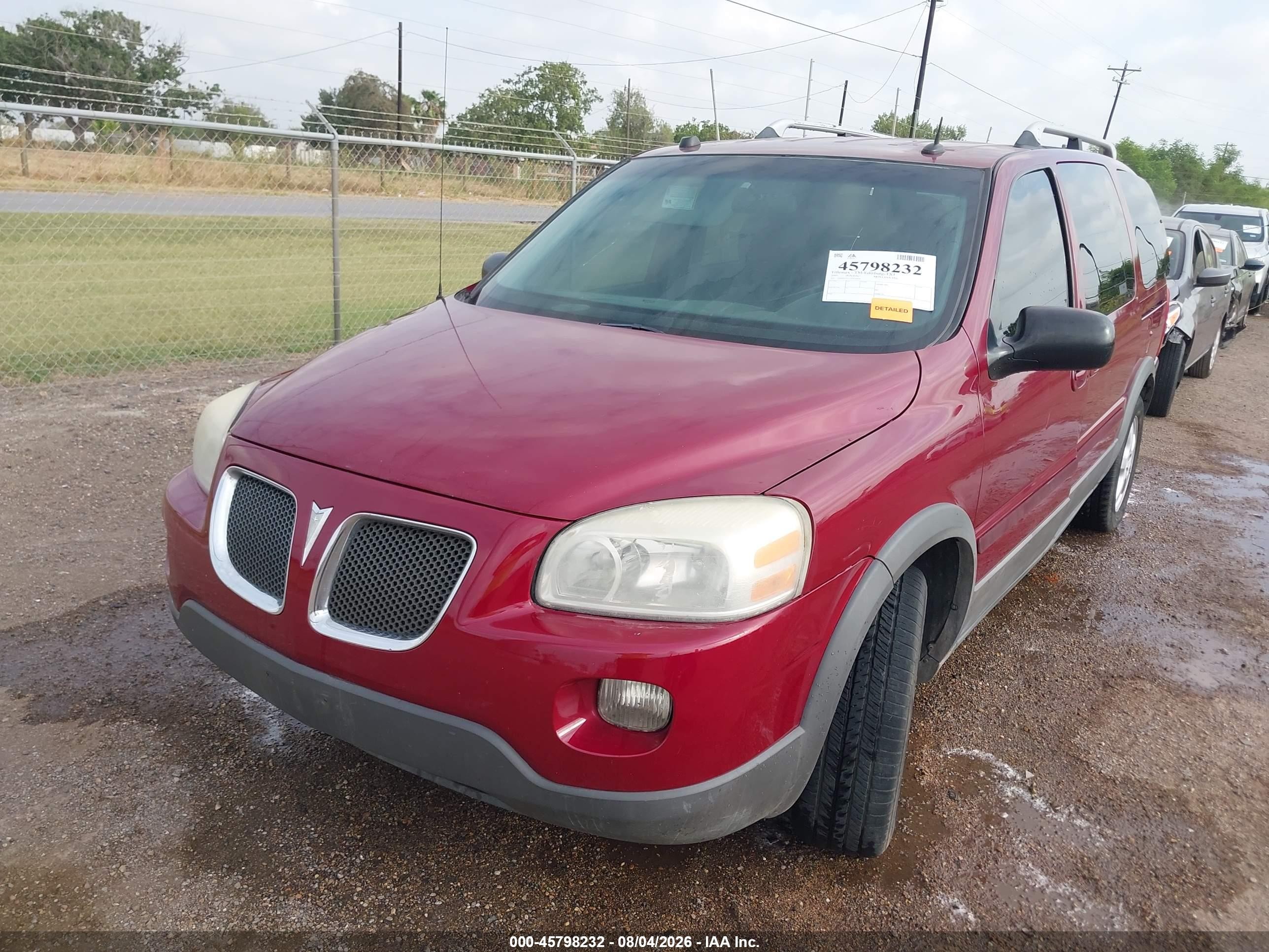 2005 Pontiac Montana Sv6 Fwd Maroon vin: 1GMDV33L35D250970