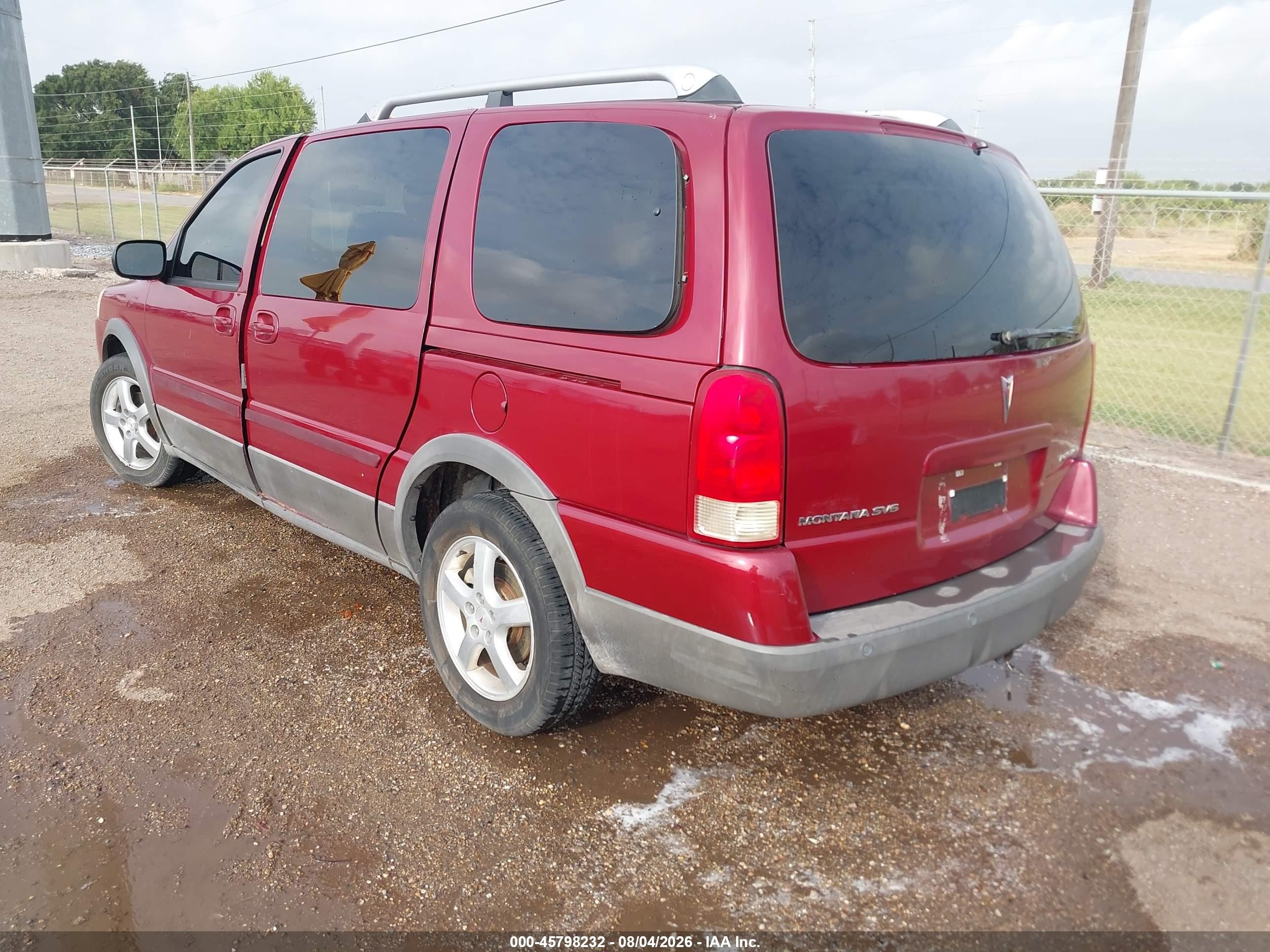 2005 Pontiac Montana Sv6 Fwd Maroon vin: 1GMDV33L35D250970