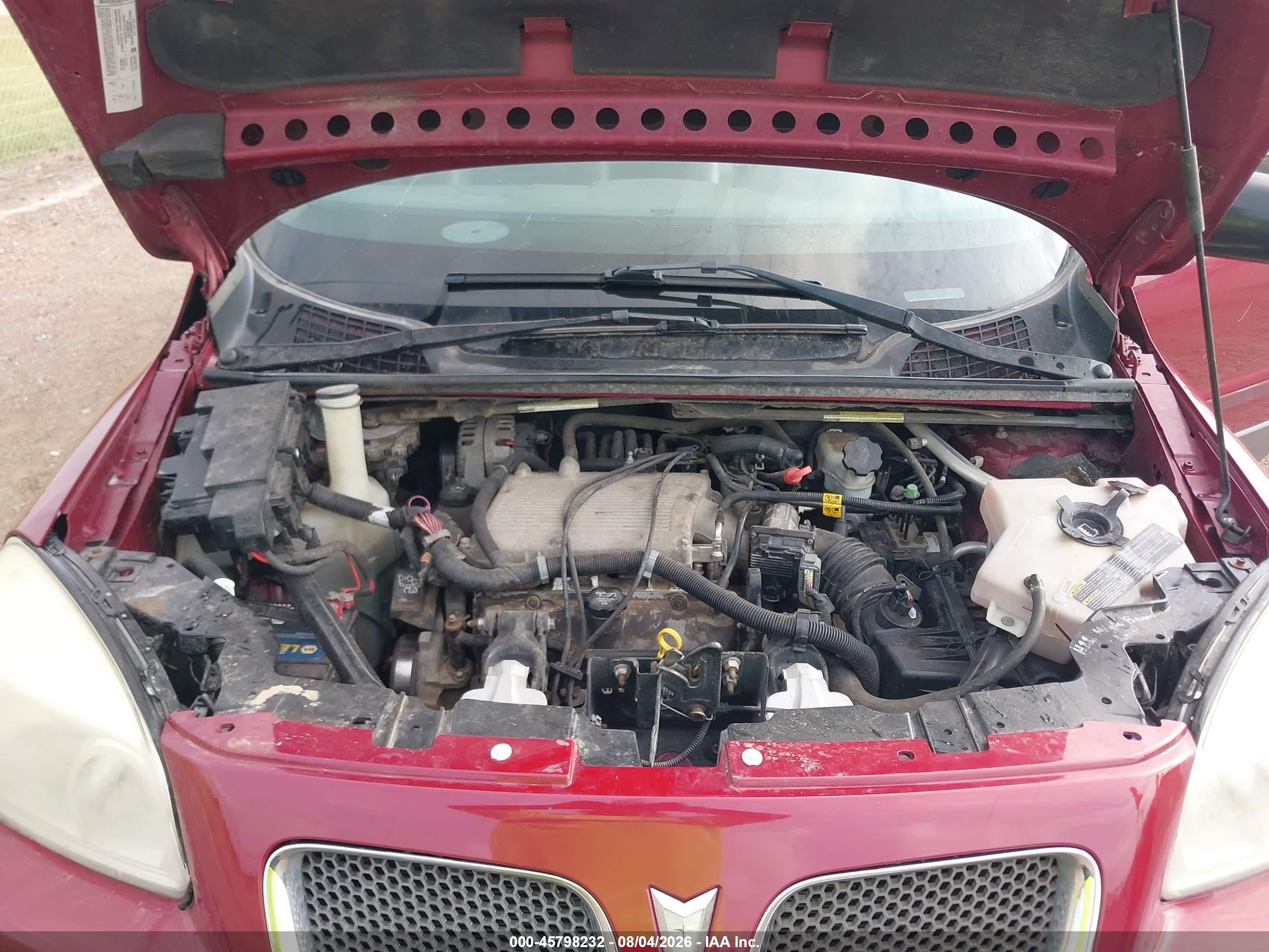 2005 Pontiac Montana Sv6 Fwd Maroon vin: 1GMDV33L35D250970