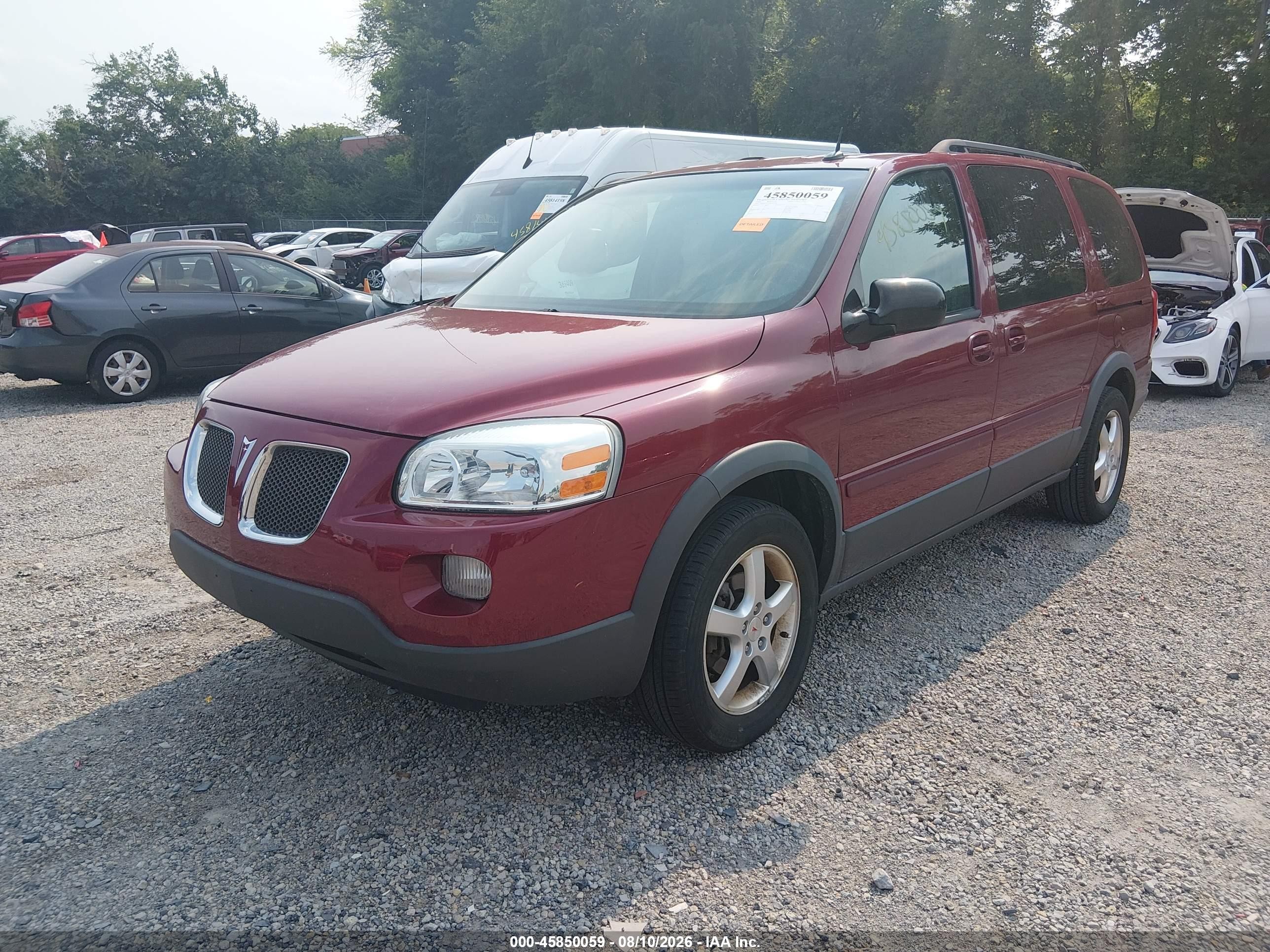 2005 Pontiac Montana Sv6 Fwd Red vin: 1GMDV33L45D255658