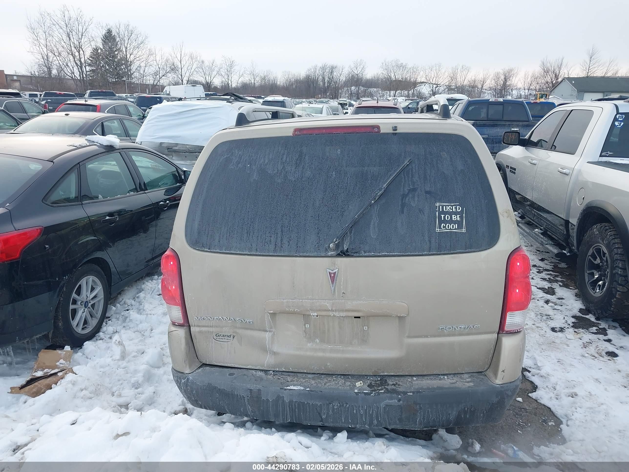 2006 Pontiac Montana Sv6   Коричневый vin: 1GMDV33L46D211564
