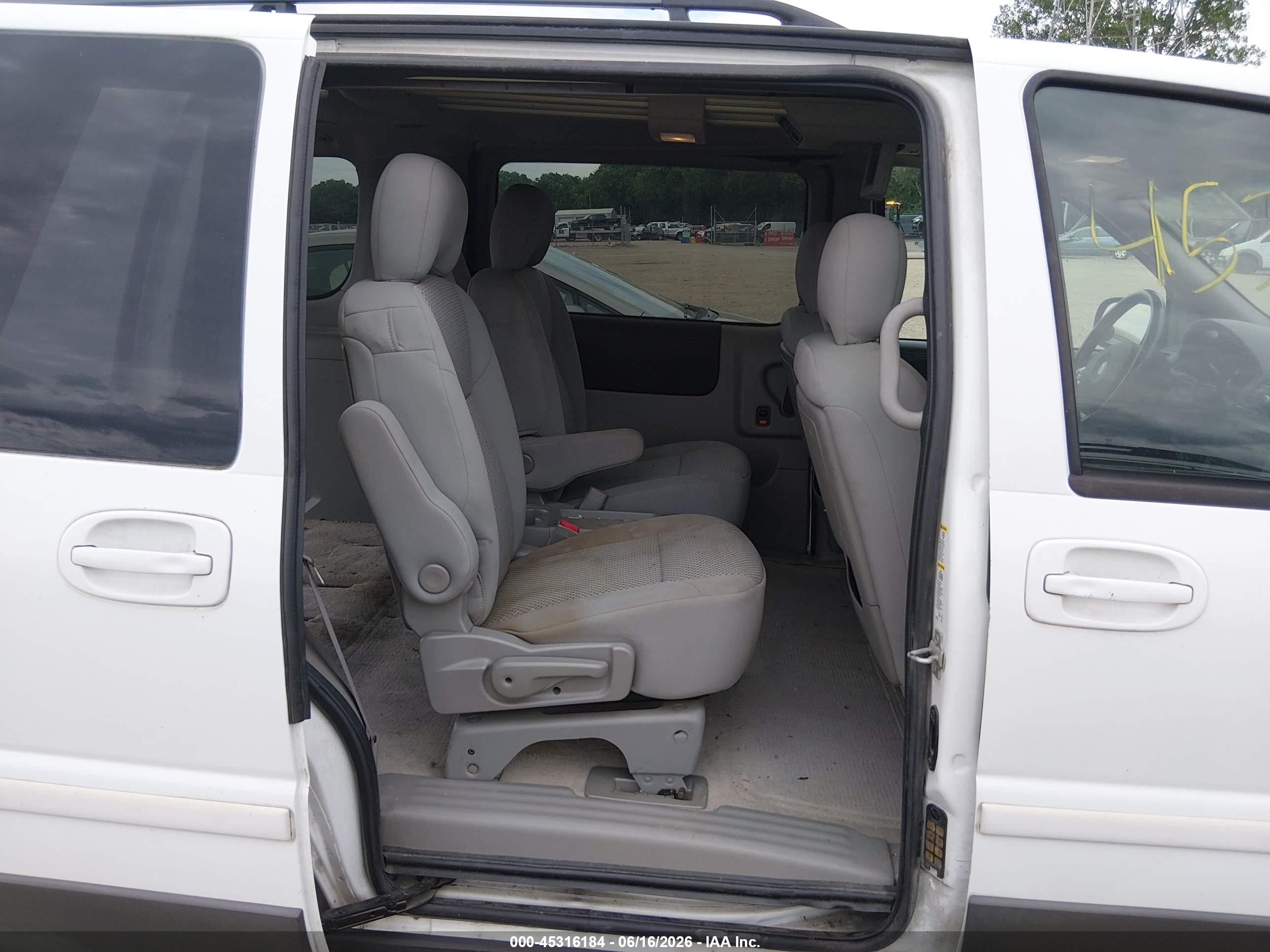 2005 Pontiac Montana Sv6 Fwd White vin: 1GMDV33L85D182701