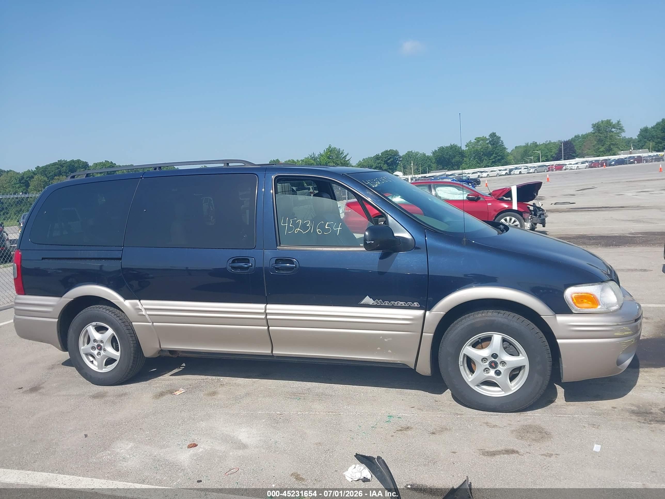 2004 Pontiac Montana M16 W/1sa Pkg. Dark Blue vin: 1GMDX03E34D165703
