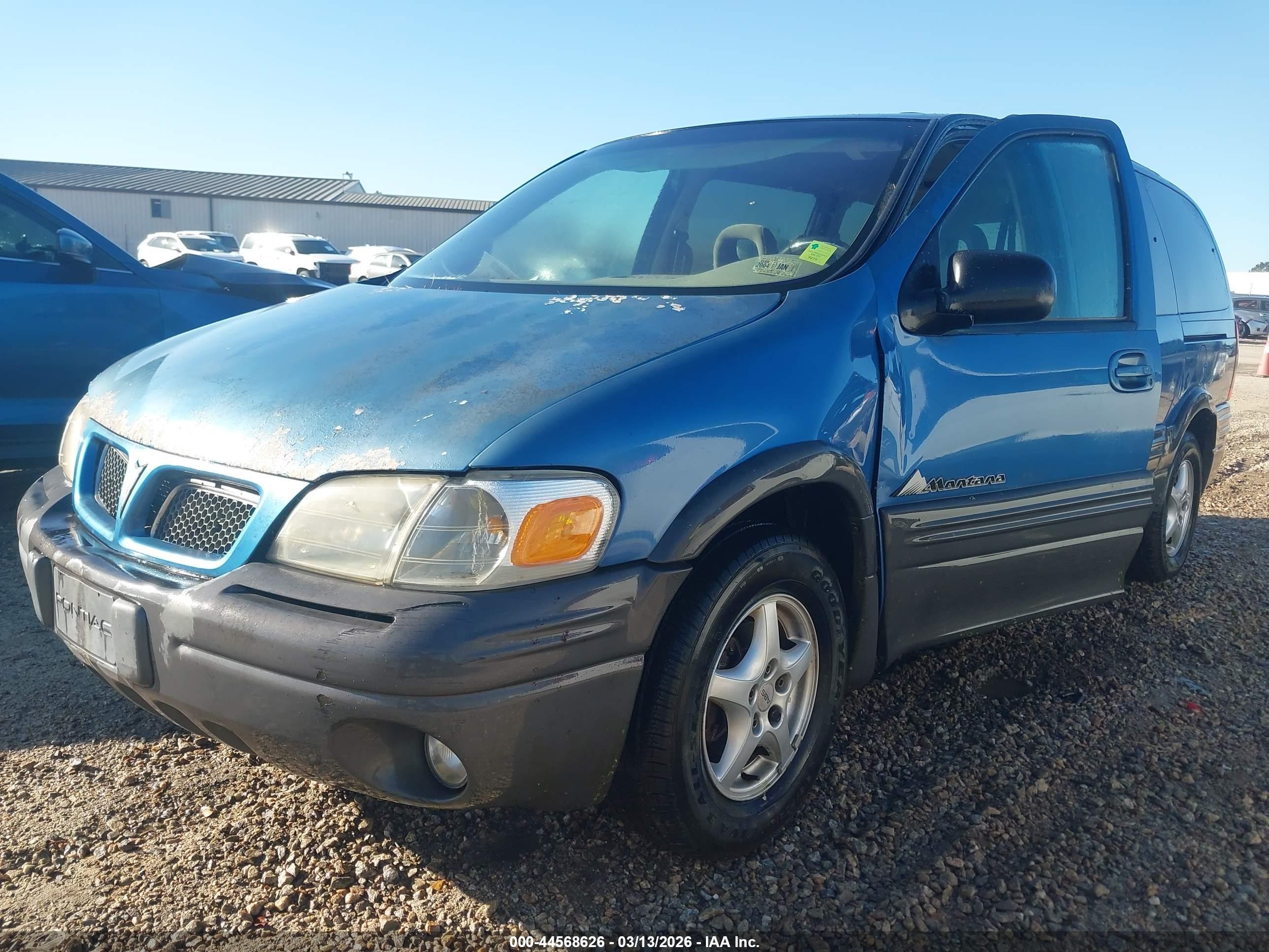 1999 Pontiac Montana   Blue vin: 1GMDX03E6XD196013