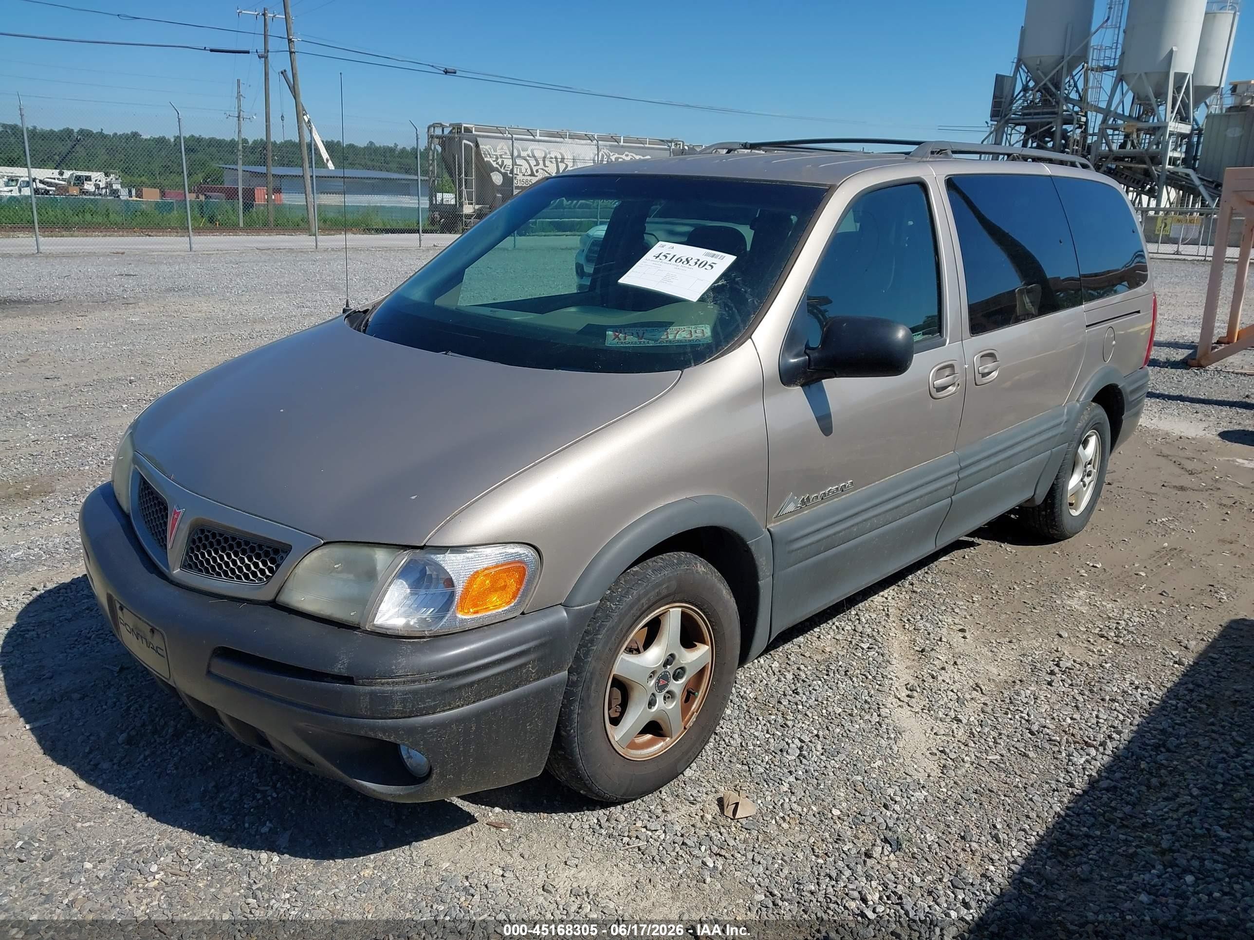 2003 Pontiac Montana M16 W/1sa Pkg. Tan vin: 1GMDX03E73D256679