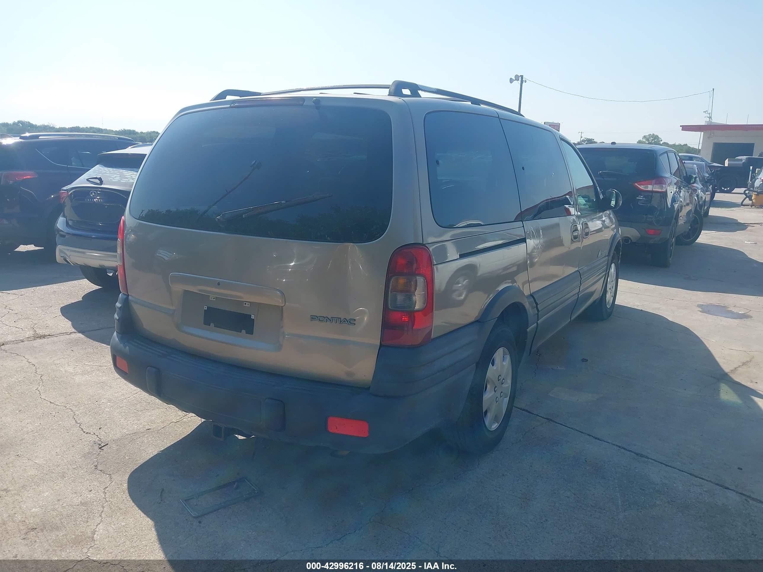 2000 Pontiac Montana M16 Tan vin: 1GMDX03E8YD321000