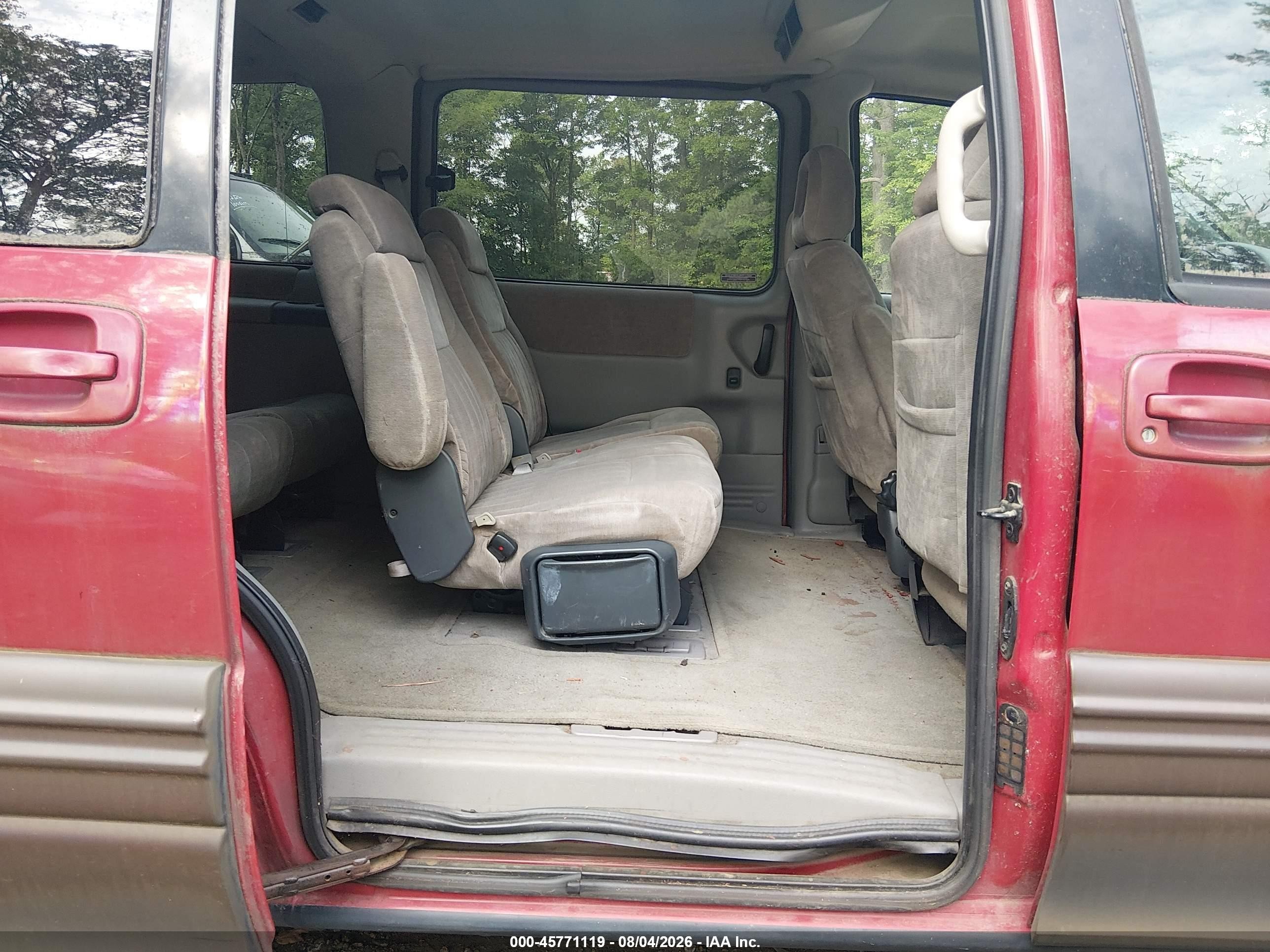 1999 Pontiac Montana   Red vin: 1GMDX03EXXD332594