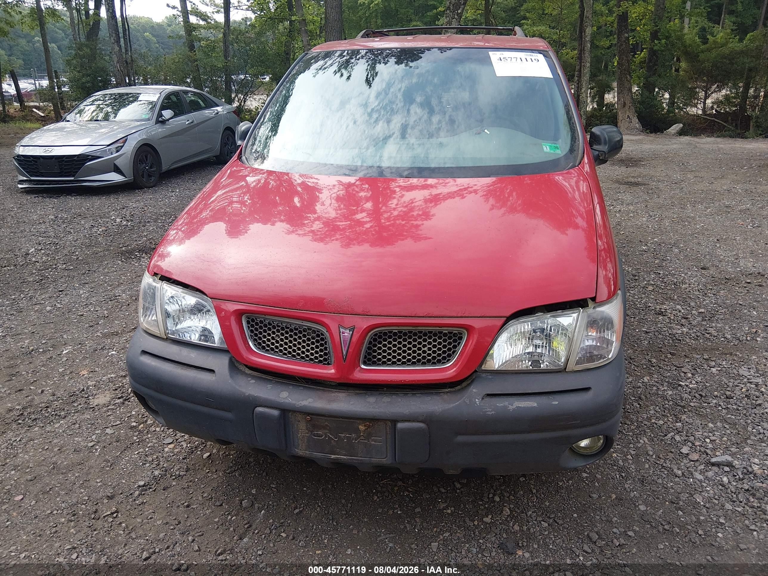 1999 Pontiac Montana   Red vin: 1GMDX03EXXD332594