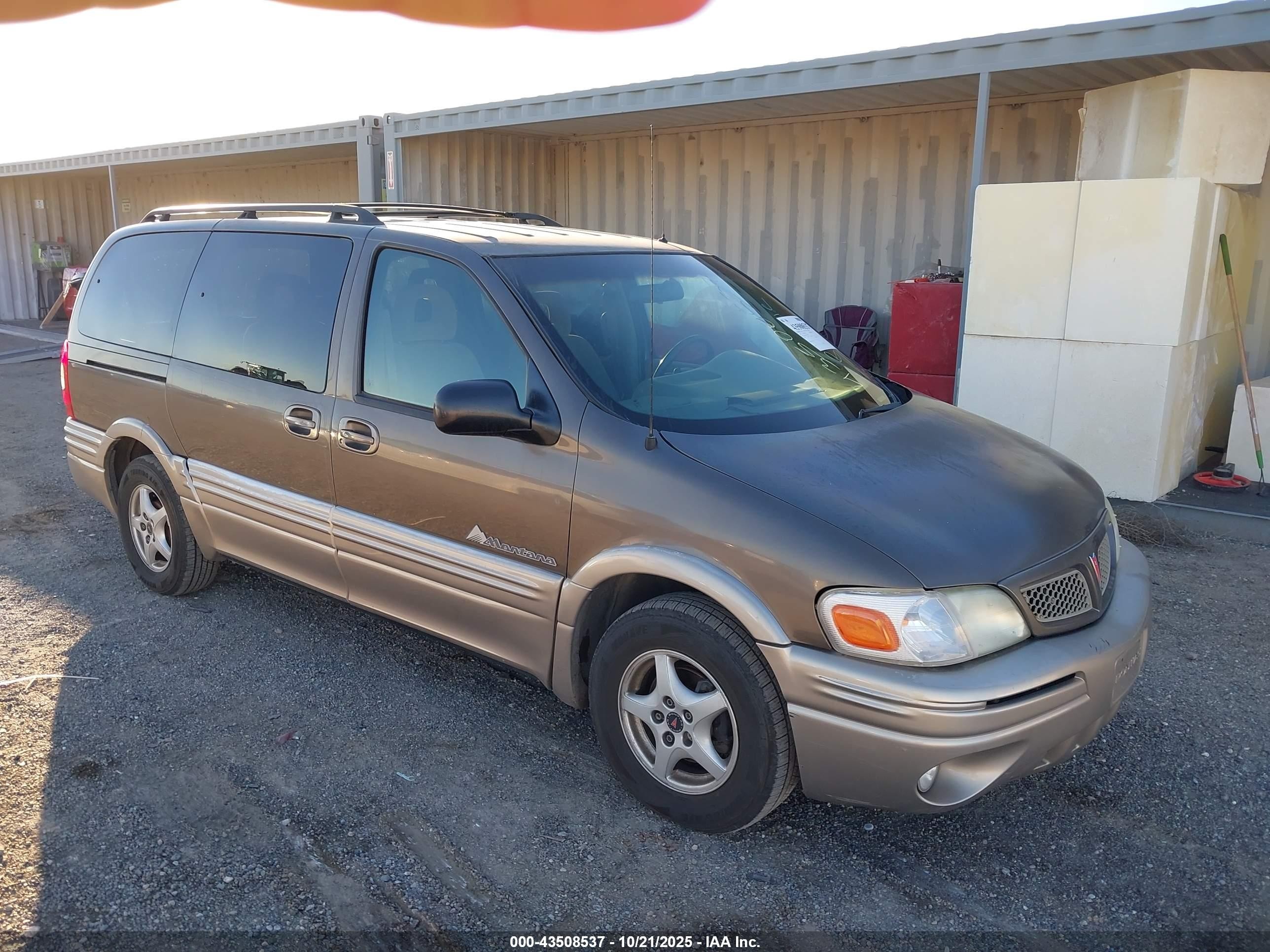 2002 Pontiac Montana M16 W/1se Pkg. Gray vin: 1GMDX13E12D233306