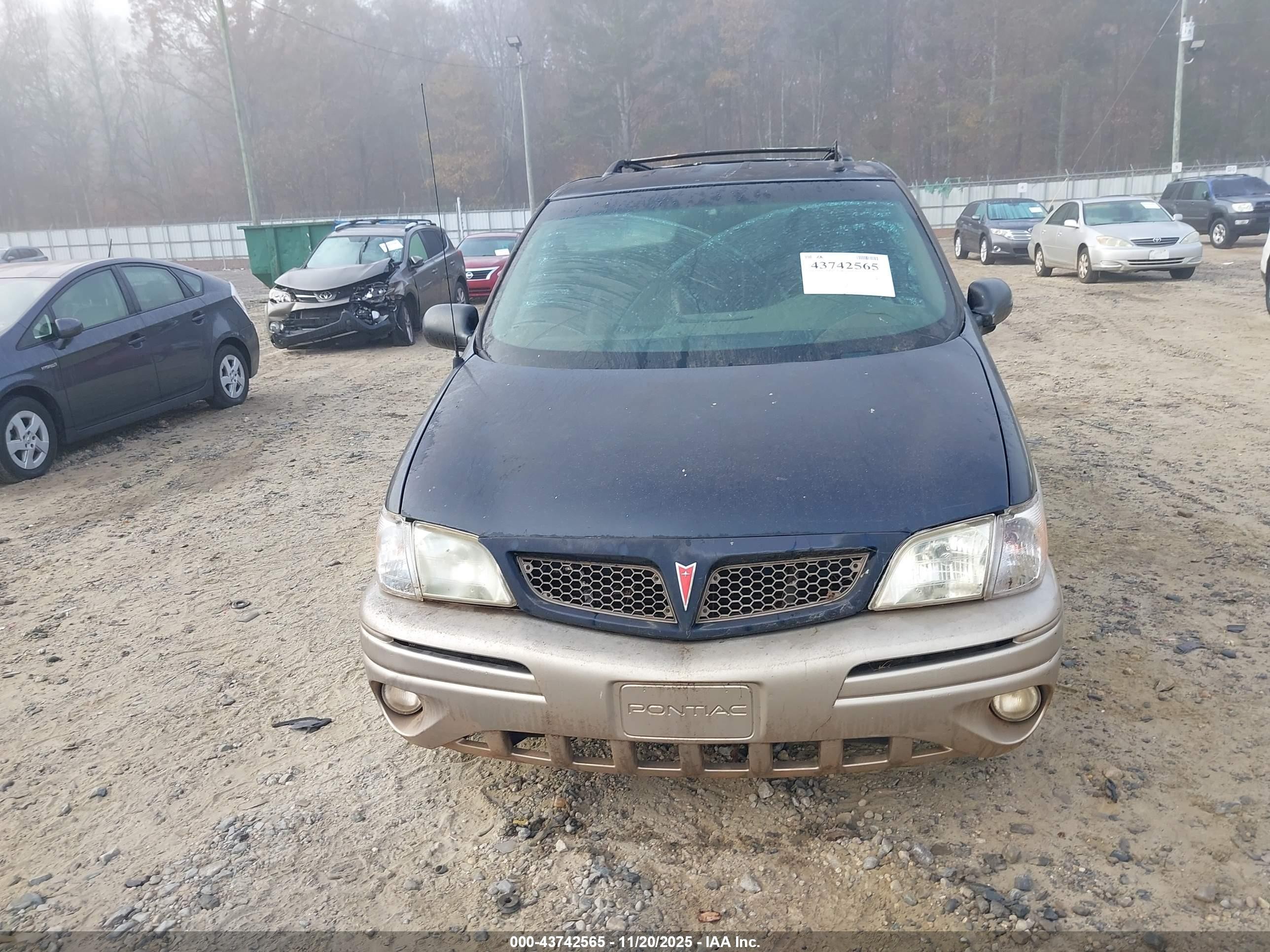 2002 Pontiac Montana M16 W/1se Pkg. Синий vin: 1GMDX13E22D236747