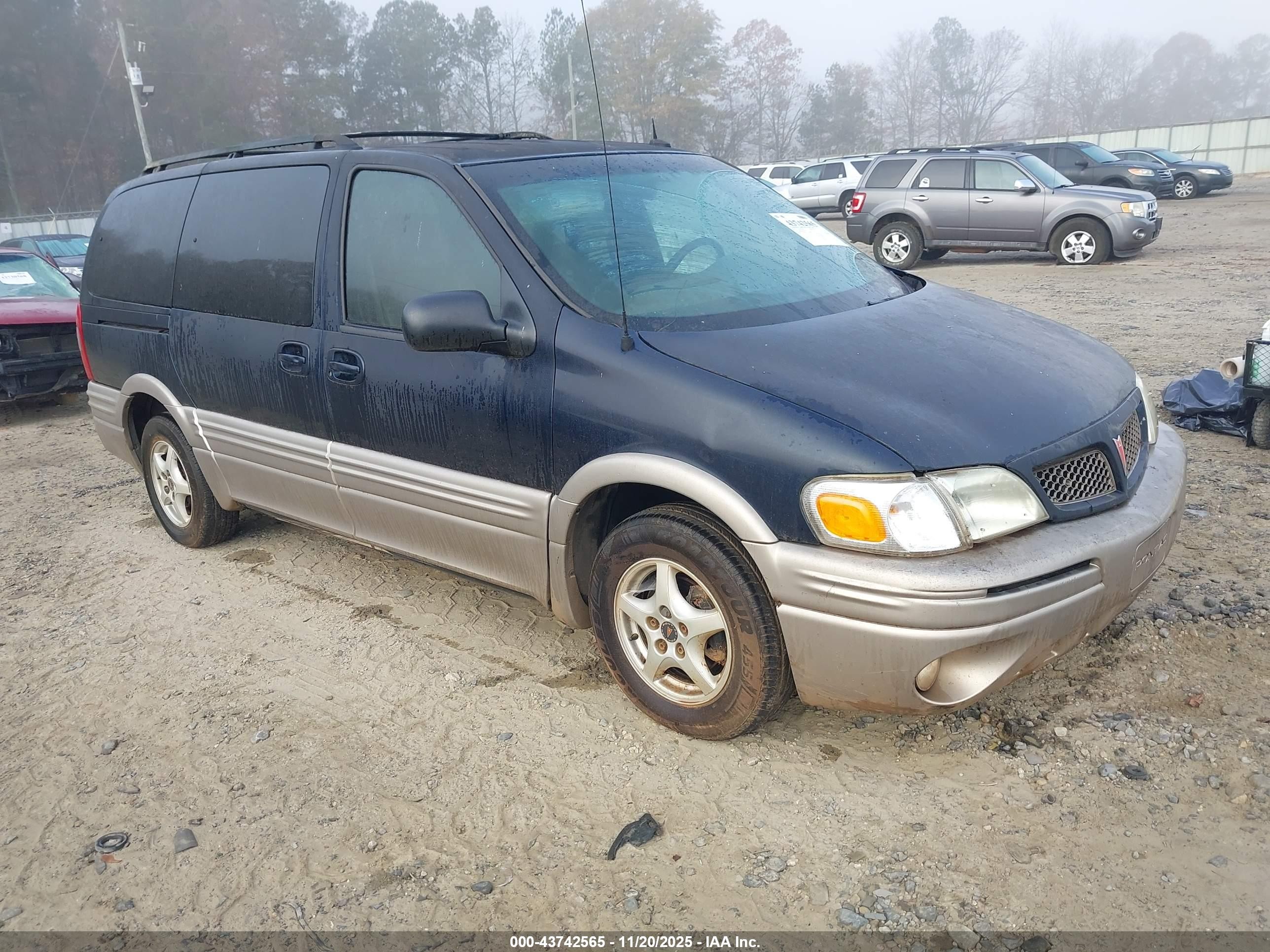 2002 Pontiac Montana M16 W/1se Pkg. Синий vin: 1GMDX13E22D236747