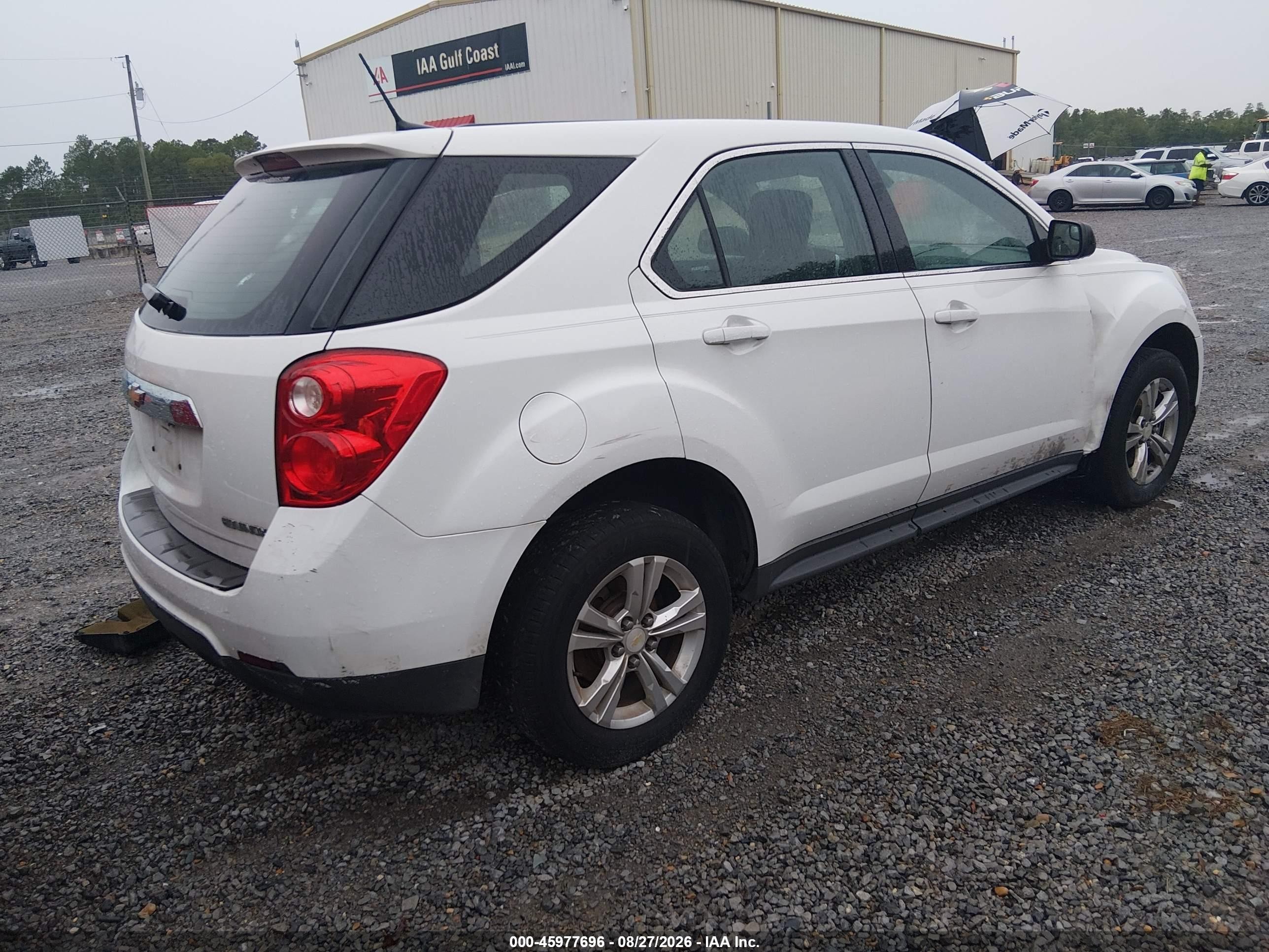 2014 Chevrolet Equinox Ls White vin: 1GNALAEK0EZ103974