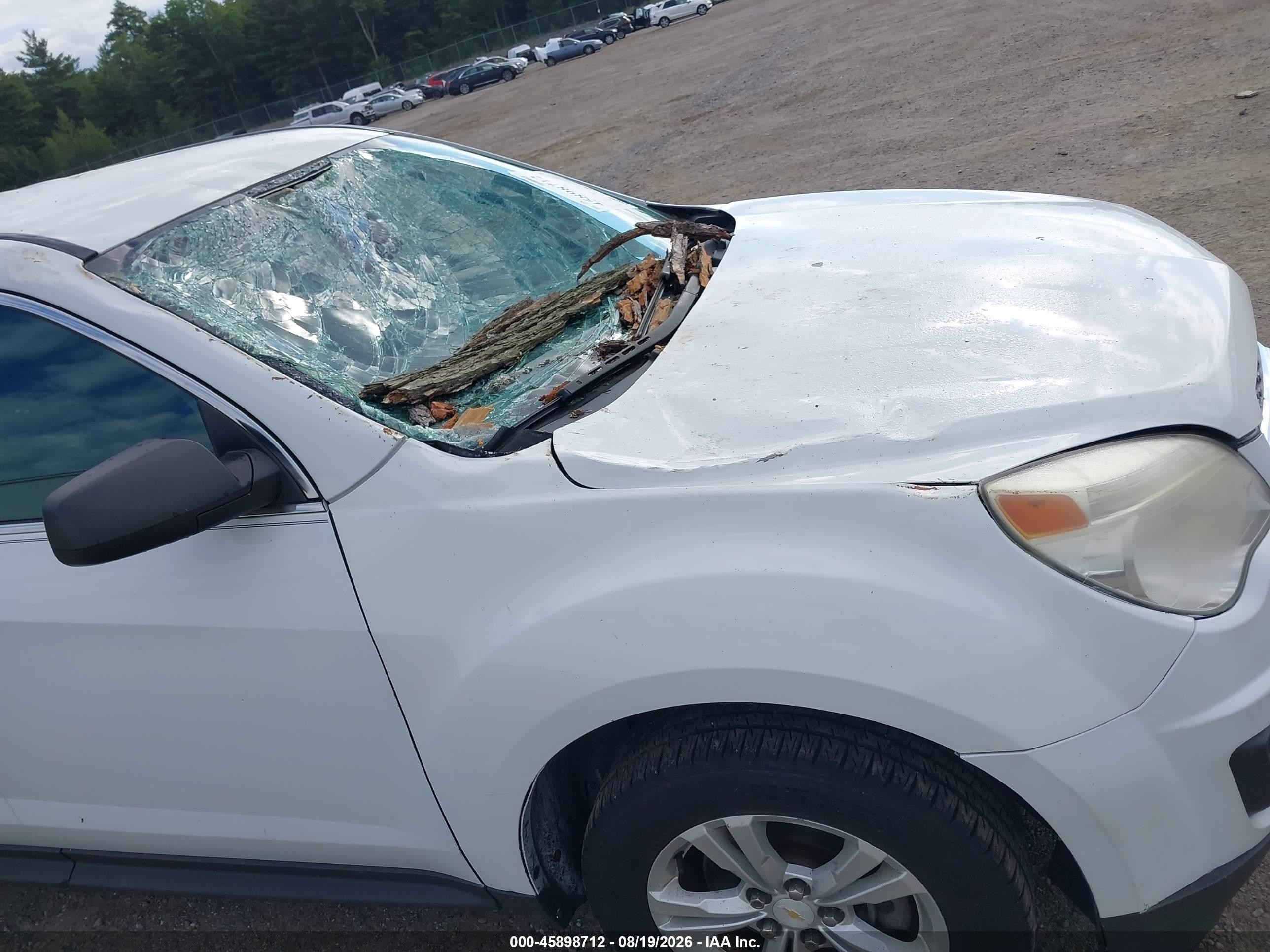 2014 Chevrolet Equinox Ls White vin: 1GNALAEK0EZ124906